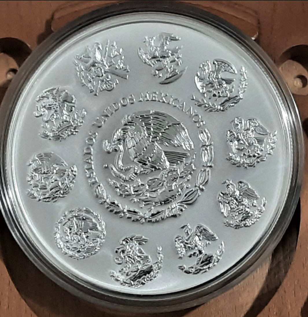 Hermosa Moneda 1 Kilo de Plata Pura .999 Victoria Alada Acabado Mate Brillo Alto Relive
