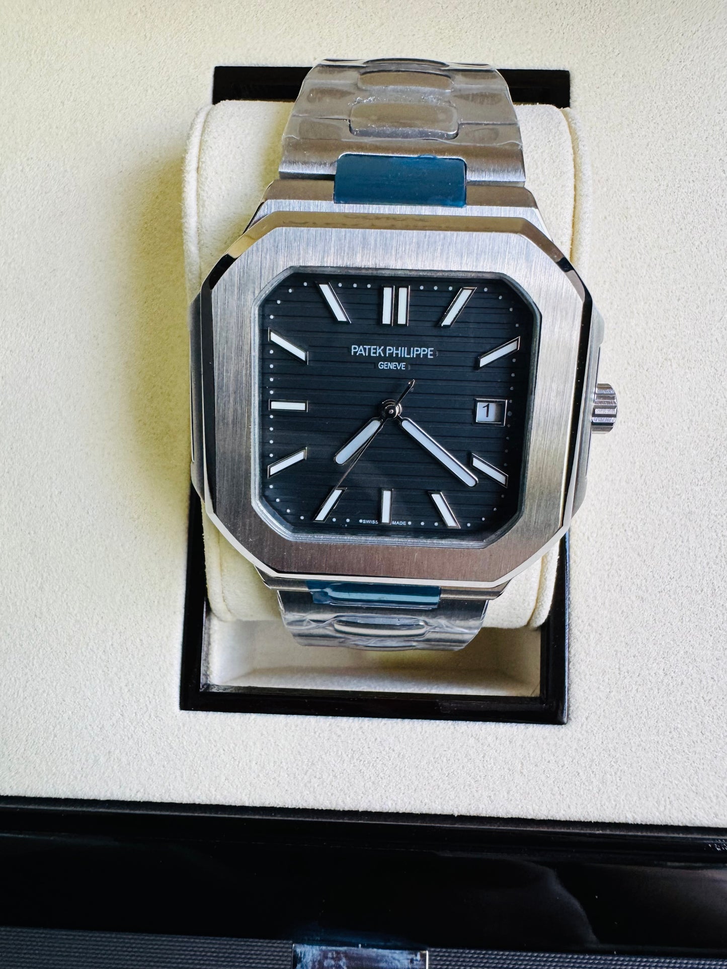 EXCLUSIVO RELOJ PATEK PHILIPPE AUTOMÁTICO- FECHADOR- JOYAS 💎- CRISTAL ZAFIRO- LUMINOSO- ÚLTIMO Y MÁS NUEVO DISEÑO!!!
