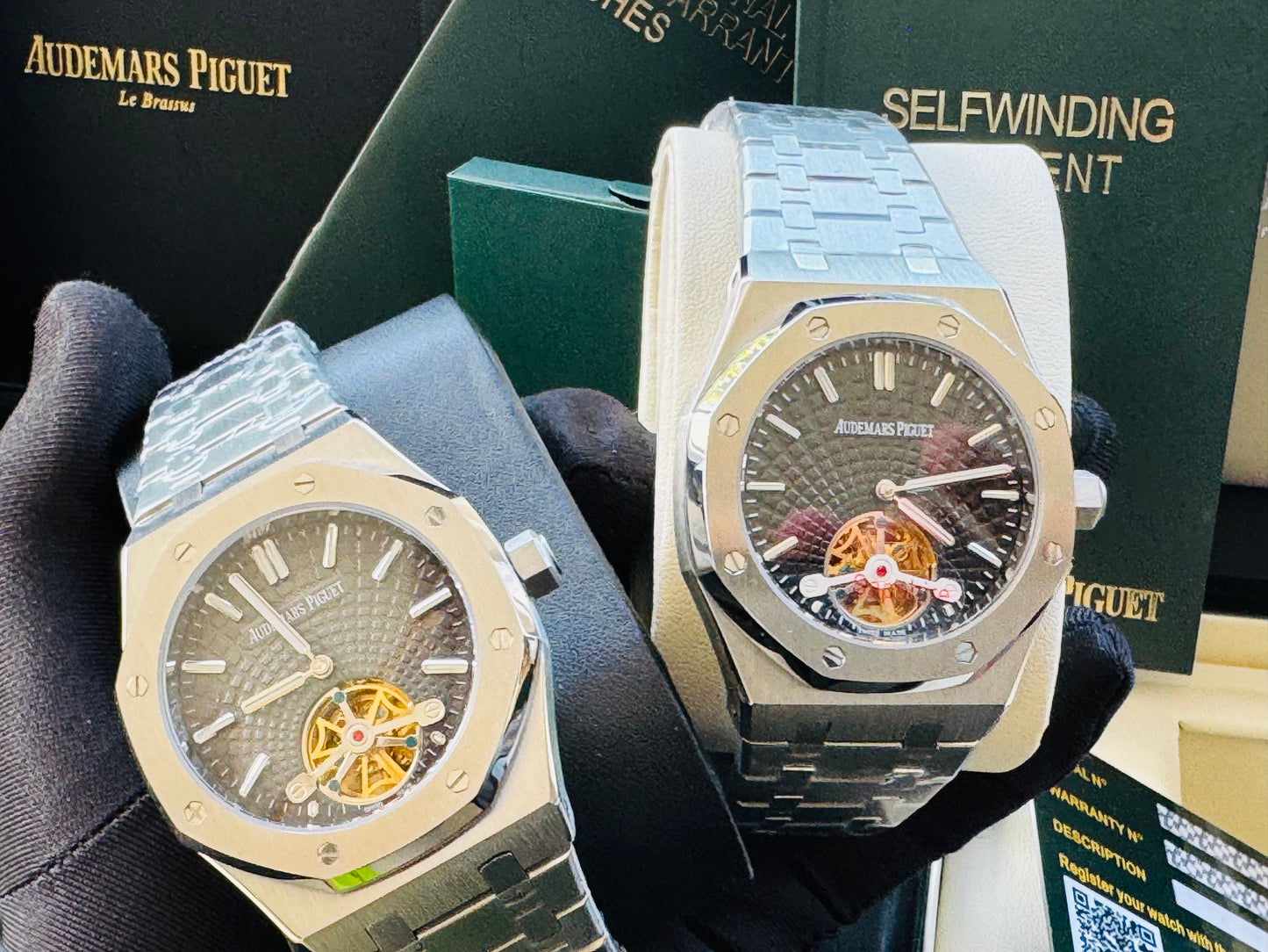 Increíble Reloj Audemars P. ROYAL OAK Automático Mecánico-Tourbillon-Máximo lujo y Calidad! Luminoso Etcétera-Disponible con Carátula Negra y Carátula Azul.