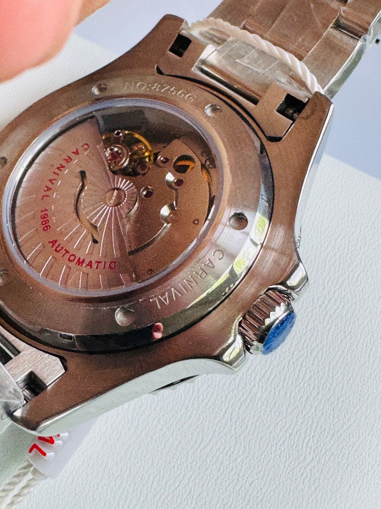 HERMOSO RELOJ AUTOMÁTICO MECÁNICO-CRONÓGRAFO-FECHADOR-DÍA SEMANA-CRISTAL ZAFIRO-34 JOYAS 💎-3 ATM -💯% ORIGINAL