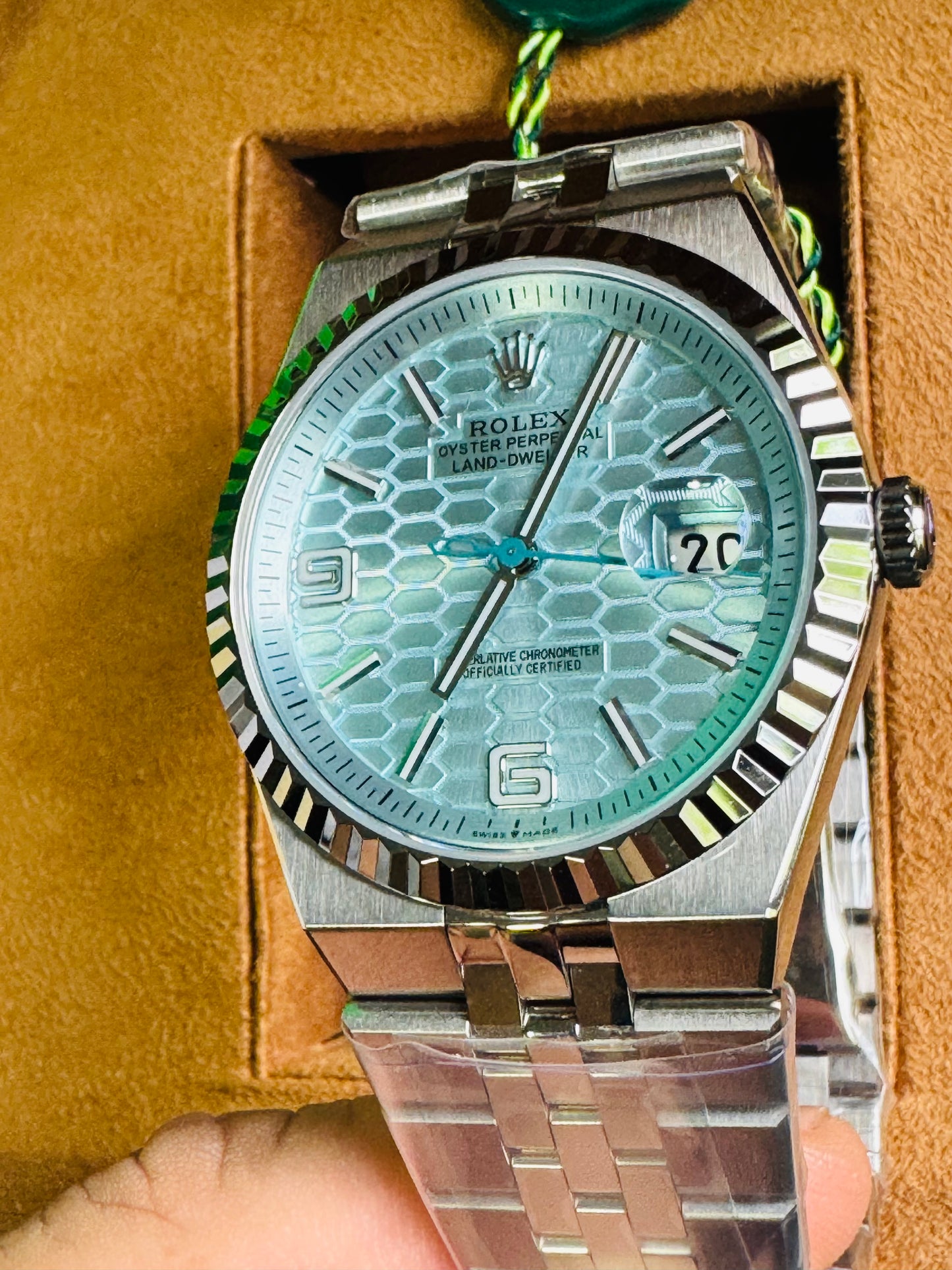 ULTIMO DISEÑO 2025 HERMOSO ROLEX OYSTER PERPETUAL LAND-DWELLER AUTOMÁTICO MECÁNICO-FECHADOR-CHRONOMETER-34 JOYAS 💎-CRISTAL ZAFIRO- MÁXIMO LUJO! NUEVO ESPECTACULAR DISEÑO 2025