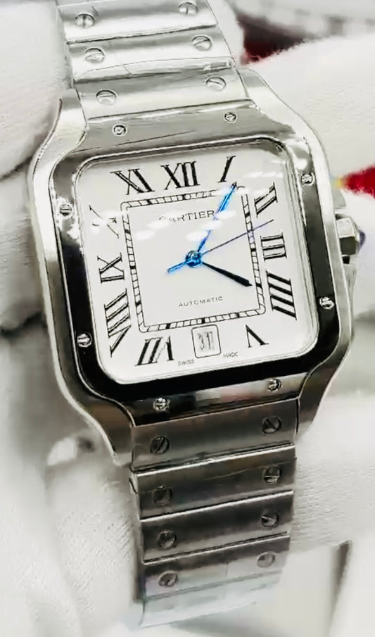 ELEGANTE RELOJ AUTOMÁTICO MECÁNICO SANTOS MÁXIMA CALIDAD! 12-A