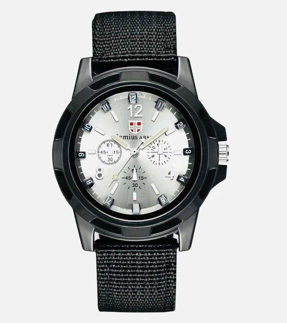 Reloj de pulsera deportivo casual para hombres con correa de nailon, elección ideal para regalo 🎁 

NOTA:

No se hacen envíos 🚚  📦 💨!

Las Ventas son solo en Cancún

Nuestro Lema: No somos Números!