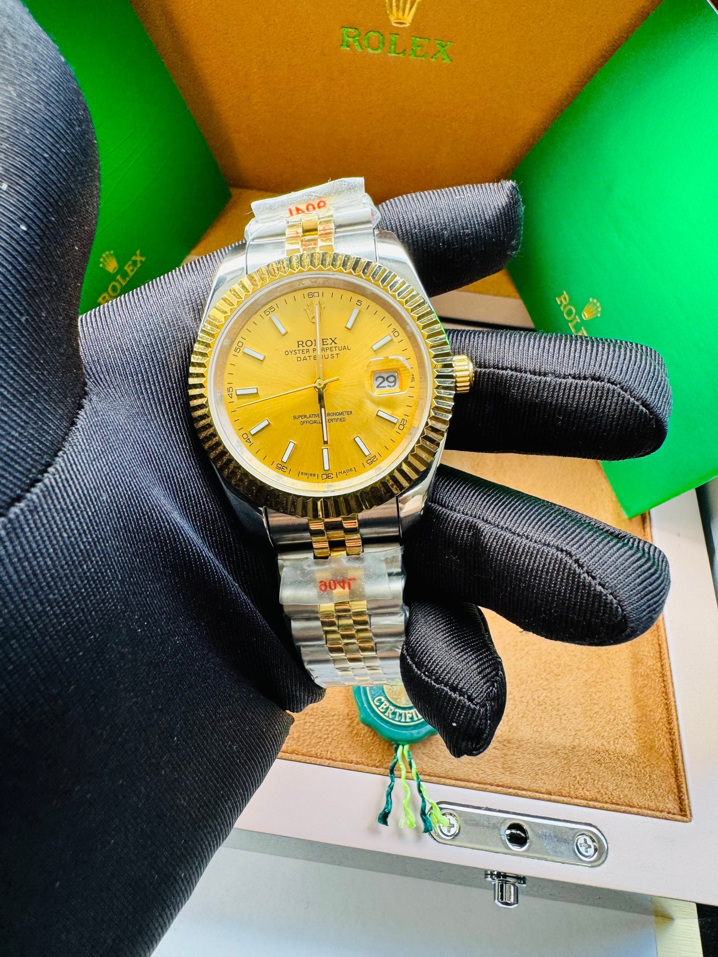 ELEGANTE RELOJ AUTOMÁTICO DATE JUST-OYSTER PERPETUAL ATEMPORAL