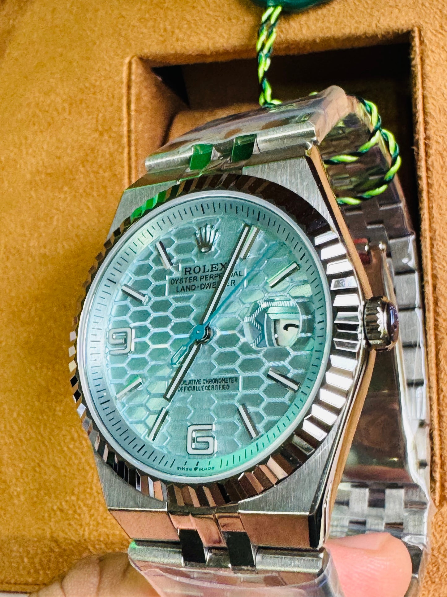 ULTIMO DISEÑO 2025 HERMOSO ROLEX OYSTER PERPETUAL LAND-DWELLER AUTOMÁTICO MECÁNICO-FECHADOR-CHRONOMETER-34 JOYAS 💎-CRISTAL ZAFIRO- MÁXIMO LUJO! NUEVO ESPECTACULAR DISEÑO 2025