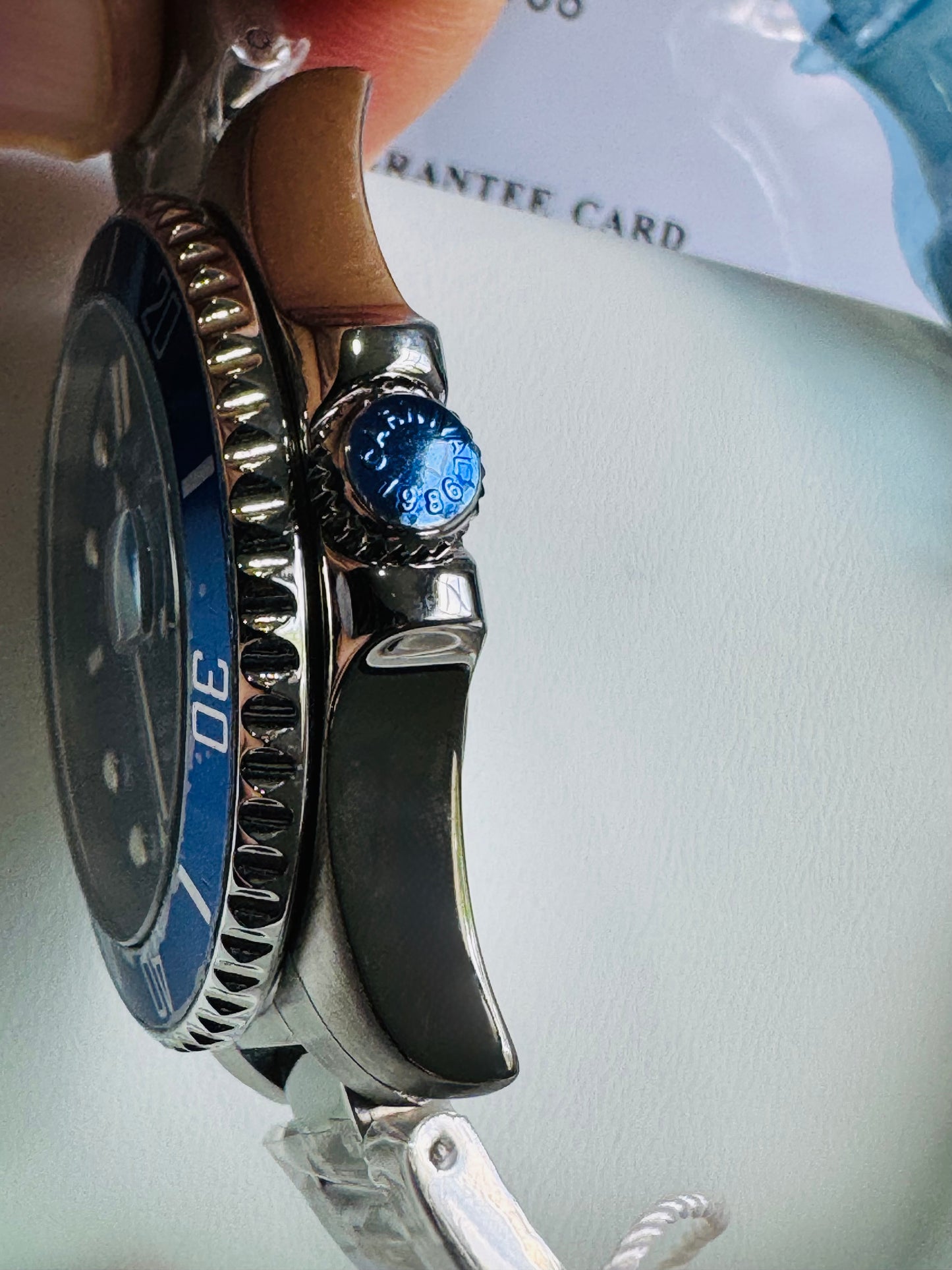 HERMOSO RELOJ AUTOMÁTICO MECÁNICO-CRONÓGRAFO-FECHADOR-DÍA SEMANA-CRISTAL ZAFIRO-34 JOYAS 💎-3 ATM -💯% ORIGINAL