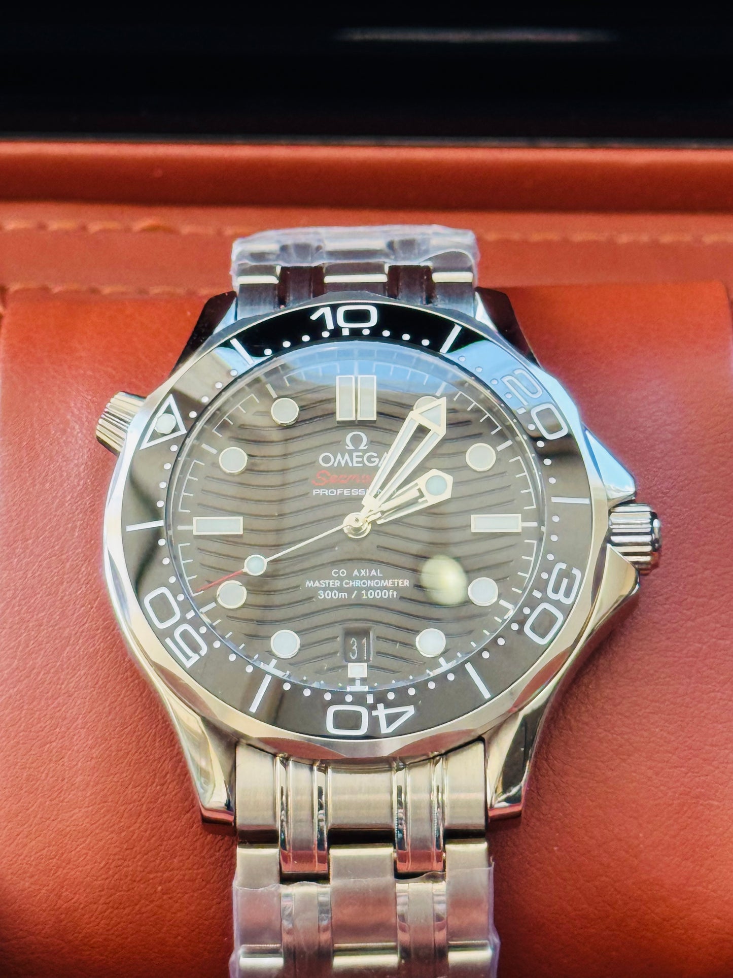 HERMOSO RELOJ AUTOMÁTICO OMEGA SEAMASTER ELEGANTE Y CASUAL!!!