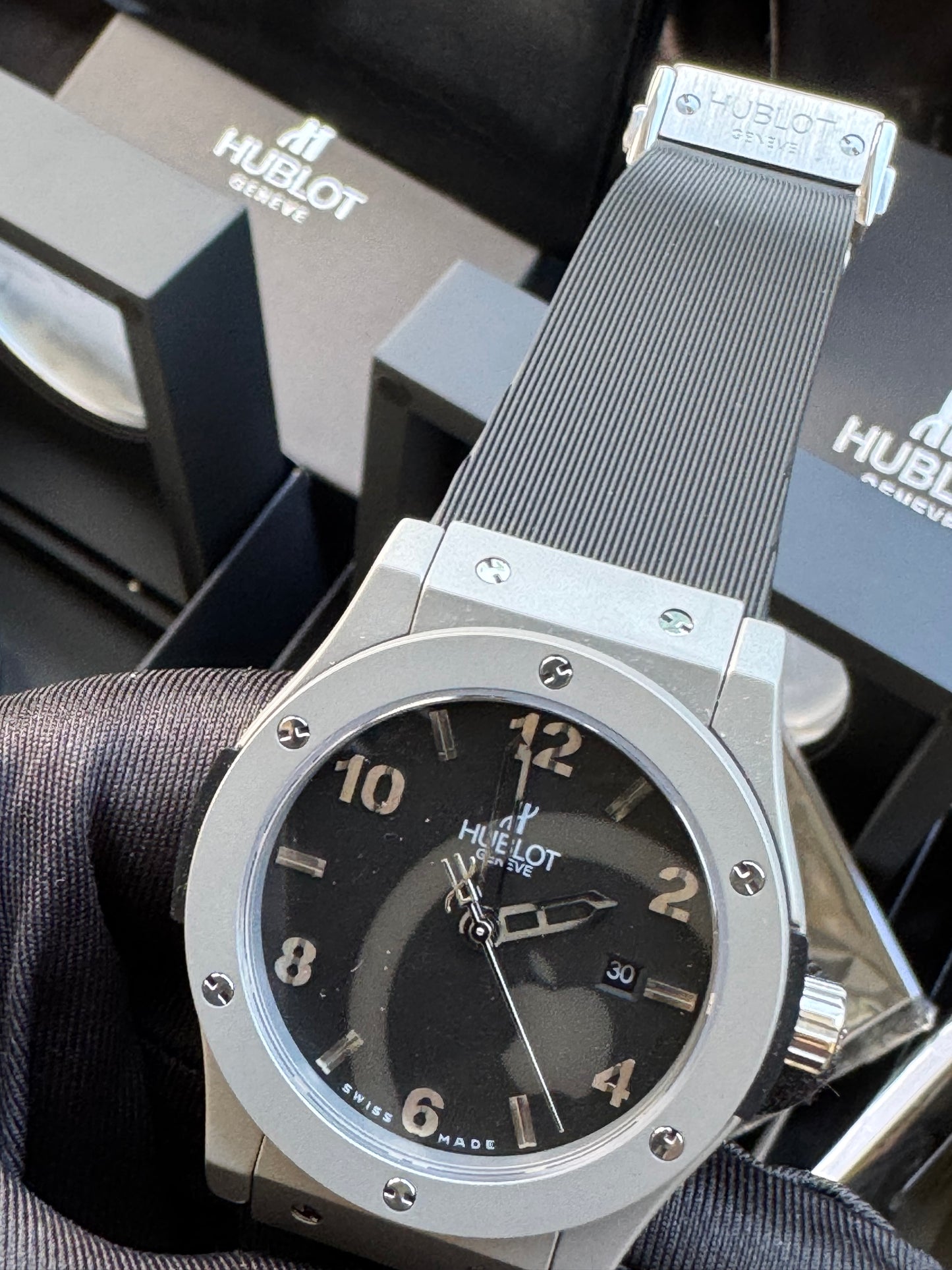 ELEGANTE Y SOFISTICADO DISEÑO RELOJ AUTOMÁTICO MECÁNICO HUBLOT EDICIÓN ESPECIAL CLÁSSIC FUSION