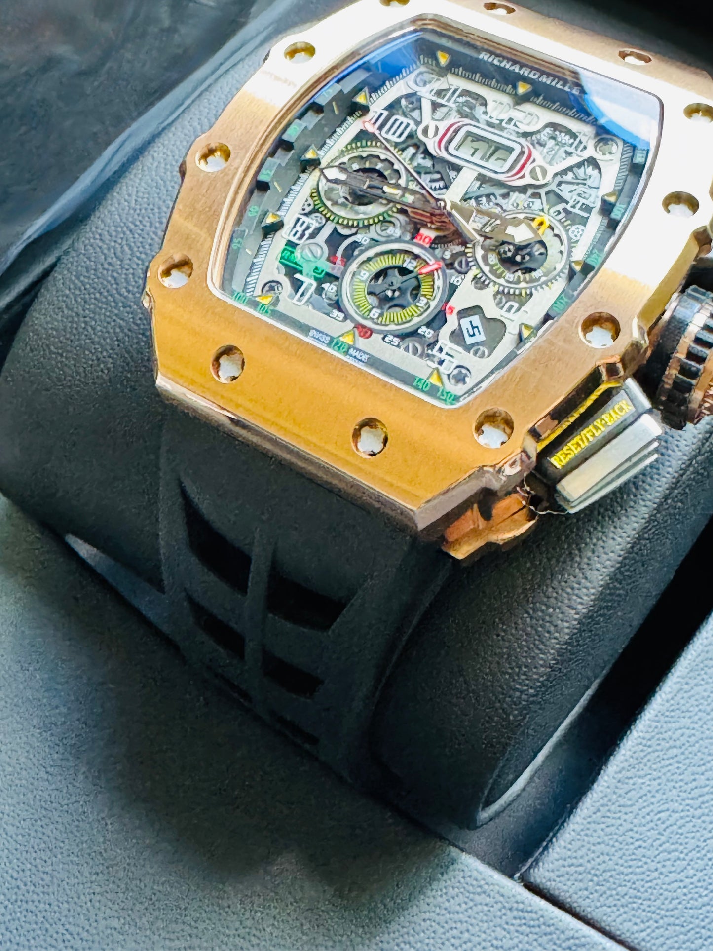 IMPRESIONANTE RELOJ RICHARD MILLE!!! AUTOMÁTICO MECÁNICO-68 JOYAS💎-FECHADOR-LUMINOSO-MULTIFUNCIONAL-ETC! ETC ETC!!!