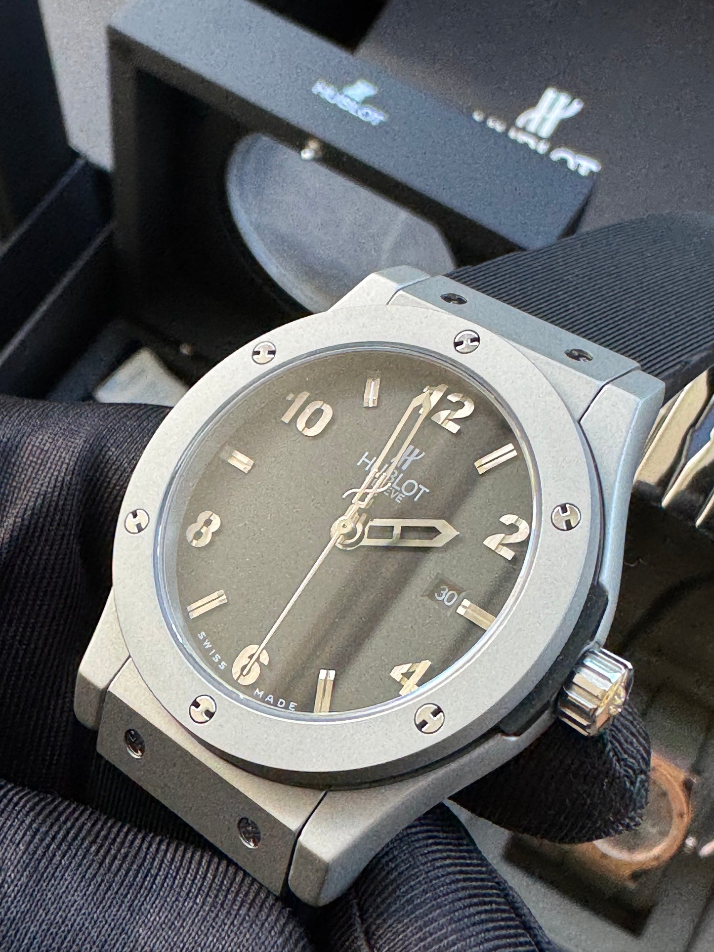 ELEGANTE Y SOFISTICADO DISEÑO RELOJ AUTOMÁTICO MECÁNICO HUBLOT EDICIÓN ESPECIAL CLÁSSIC FUSION