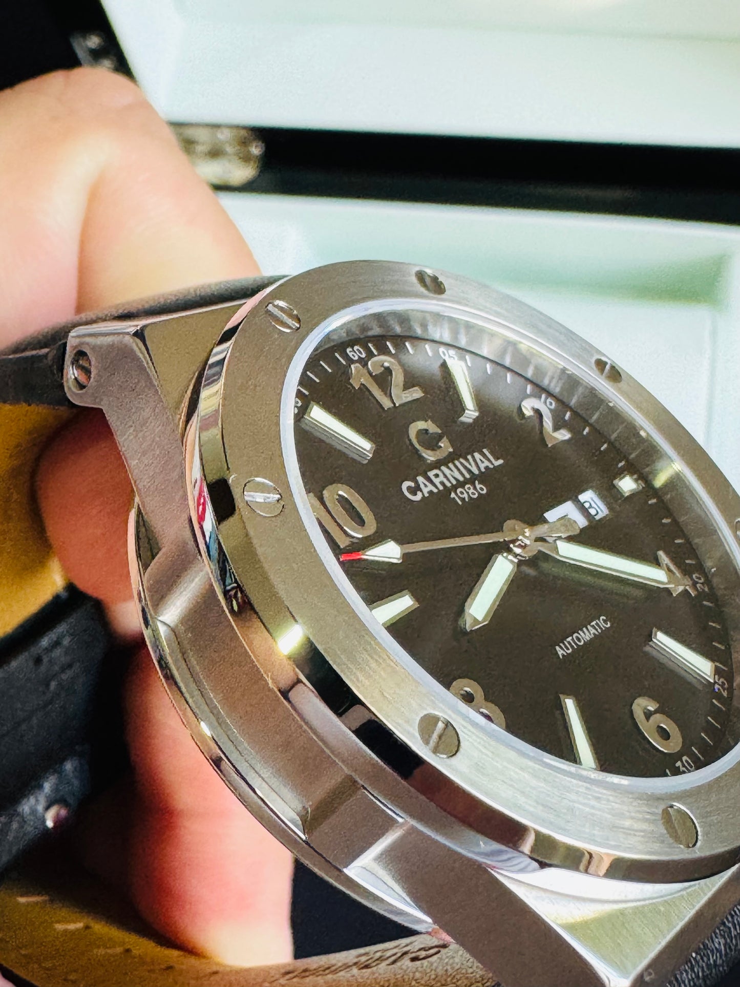 IMPECABLE RELOJ AUTOMÁTICO MECÁNICO DE GRAN CALIDAD MOVIMIENTO JAPONÉS MIYOTA-21 JOYAS- CRISTAL ZAFIRO-FECHADOR-SEMANARIO-A PRUEBA DE AGUA 30 MT. 💯% ORIGINAL