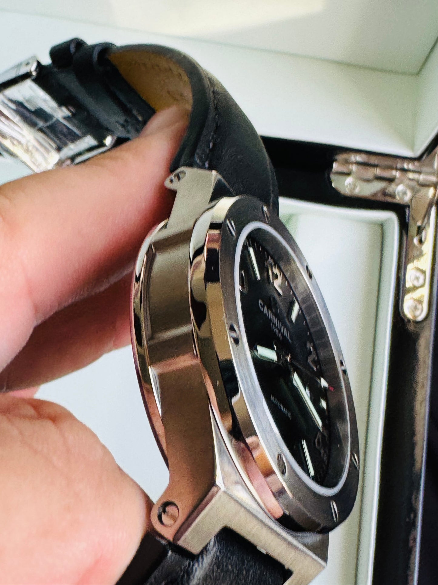 IMPECABLE RELOJ AUTOMÁTICO MECÁNICO DE GRAN CALIDAD MOVIMIENTO JAPONÉS MIYOTA-21 JOYAS- CRISTAL ZAFIRO-FECHADOR-SEMANARIO-A PRUEBA DE AGUA 30 MT. 💯% ORIGINAL