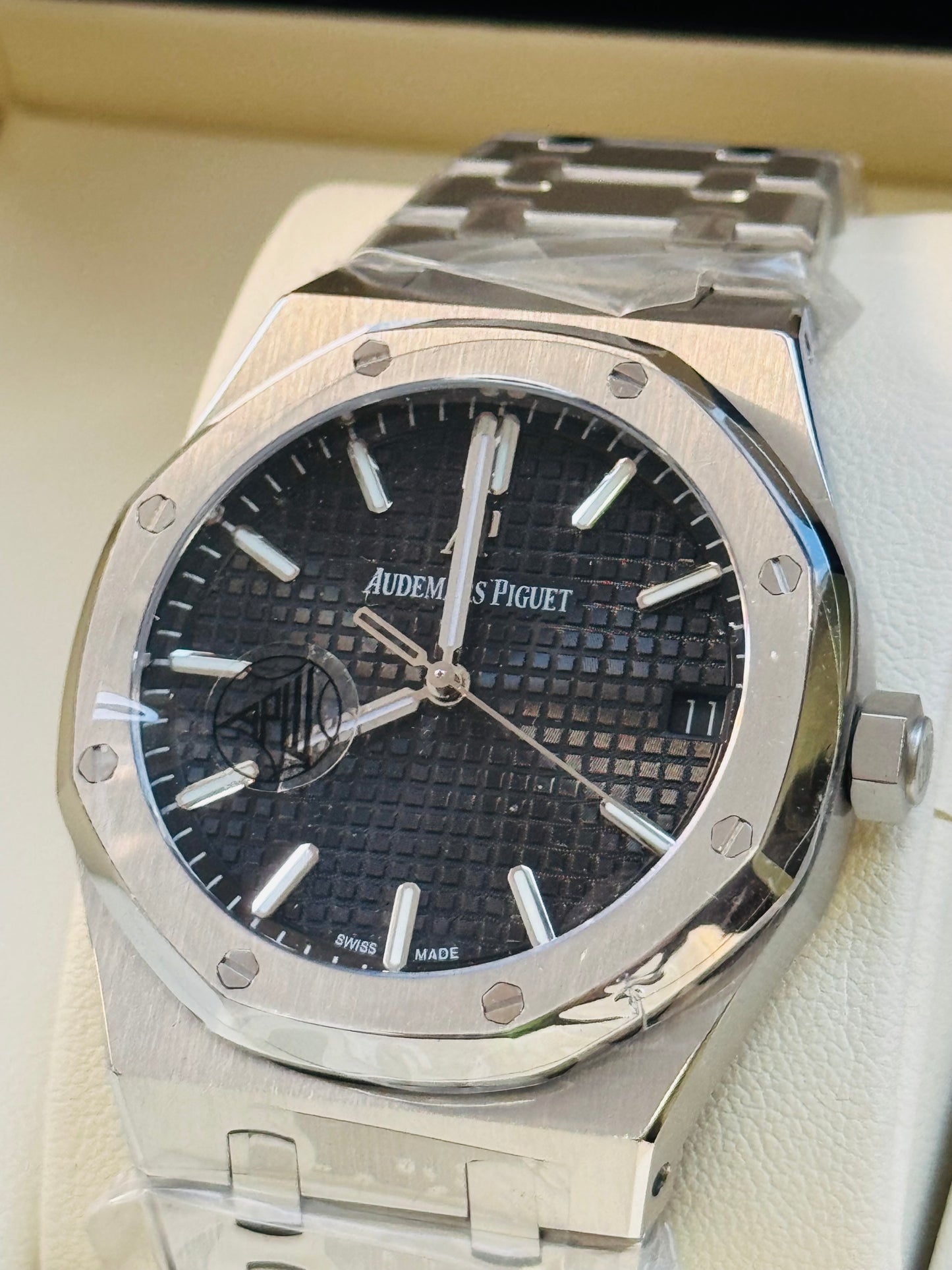 MÁXIMO LUJO IMPONENTE RELOJ AUTOMÁTICO AUDEMARS PIGUET ROYAL OAK SPECIAL EDITION!