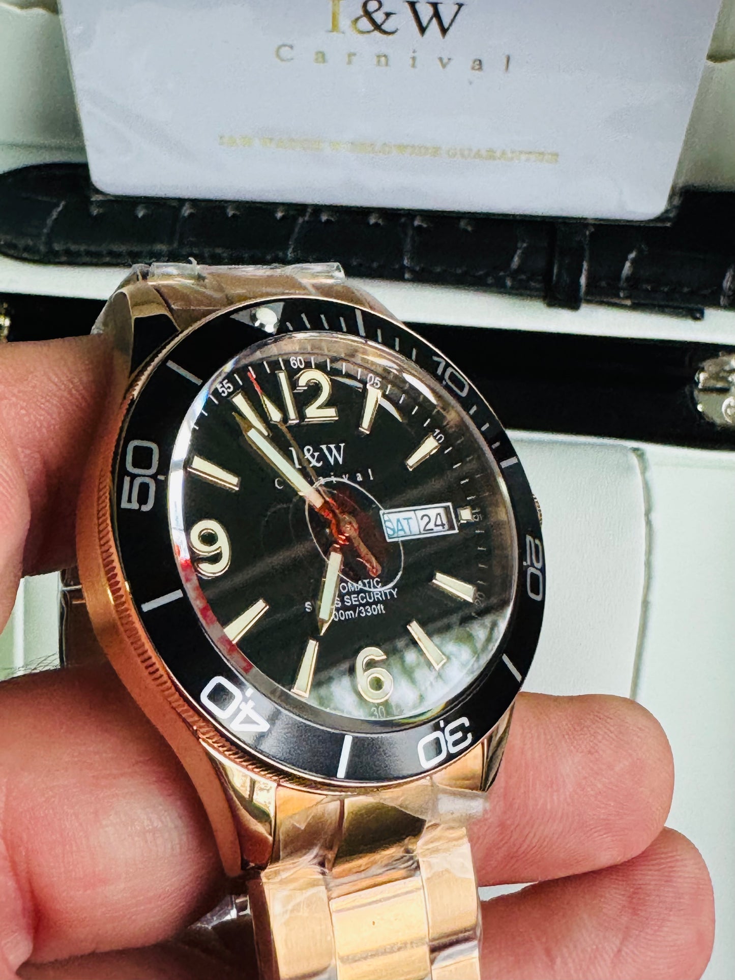 ESPECTACULAR RELOJ AUTOMÁTICO MECÁNICO PARA BUCEO 100 M.-CRISTAL ZAFIRO-LUMINOSO-ALTA CALIDAD-SHARK SERIES DIVING WATCH
