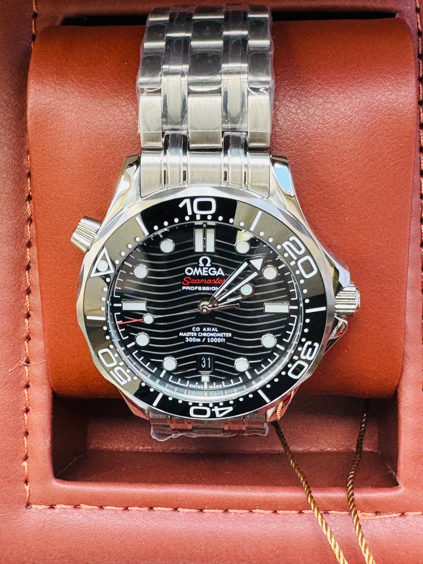 HERMOSO RELOJ AUTOMÁTICO OMEGA SEAMASTER ELEGANTE Y CASUAL!!!
