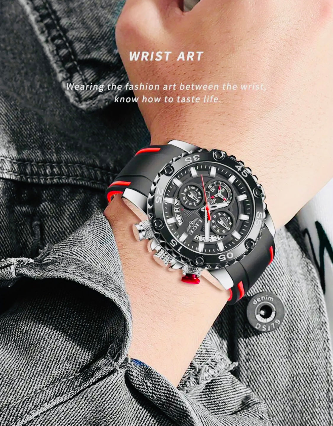 Espectacular Diseño Reloj Multifuncional Movimiento de Cuarzo-Gran Calidad de Acabados 

Ideal para Toda Ocasión 💯% Original