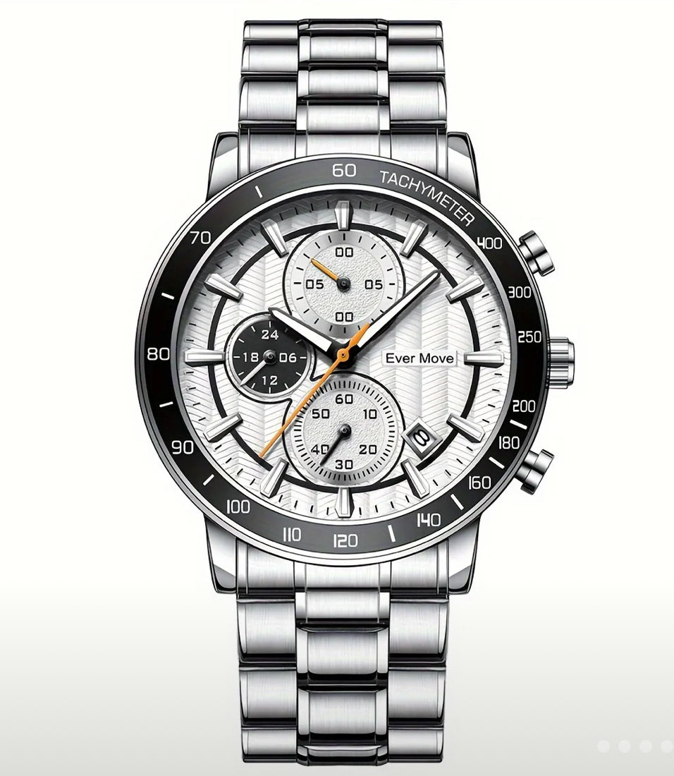 Moderno Diseño Reloj Multifuncional de Cuarzo con Máquina Japonesa Alta Calidad 💯% Original