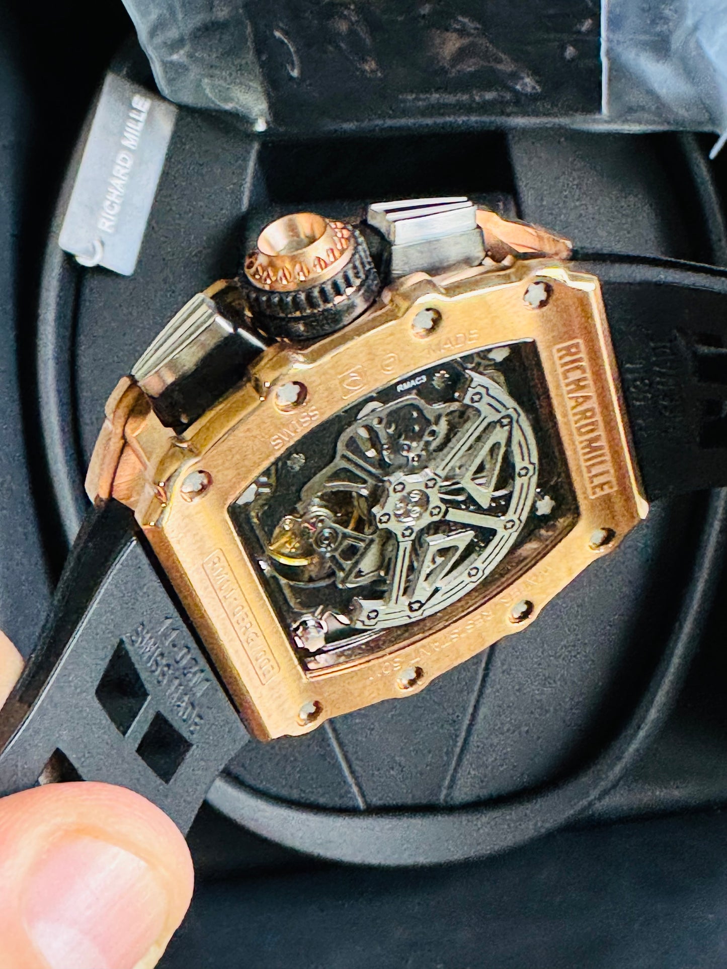 IMPRESIONANTE RELOJ RICHARD MILLE!!! AUTOMÁTICO MECÁNICO-68 JOYAS💎-FECHADOR-LUMINOSO-MULTIFUNCIONAL-ETC! ETC ETC!!!