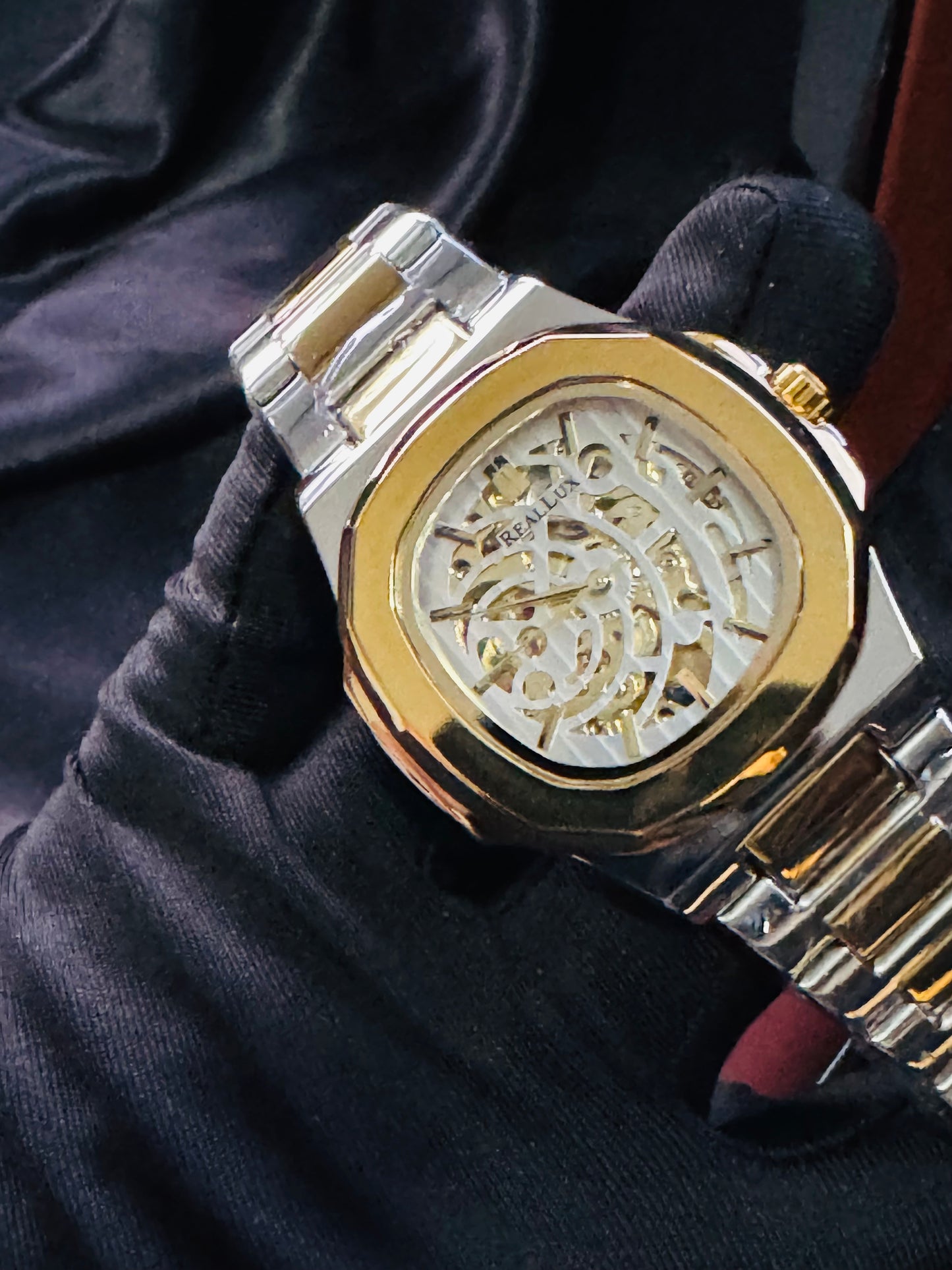 Impresionante Reloj Mecánico Automático Skeleton Excelente Calidad en Diseño y Acabados