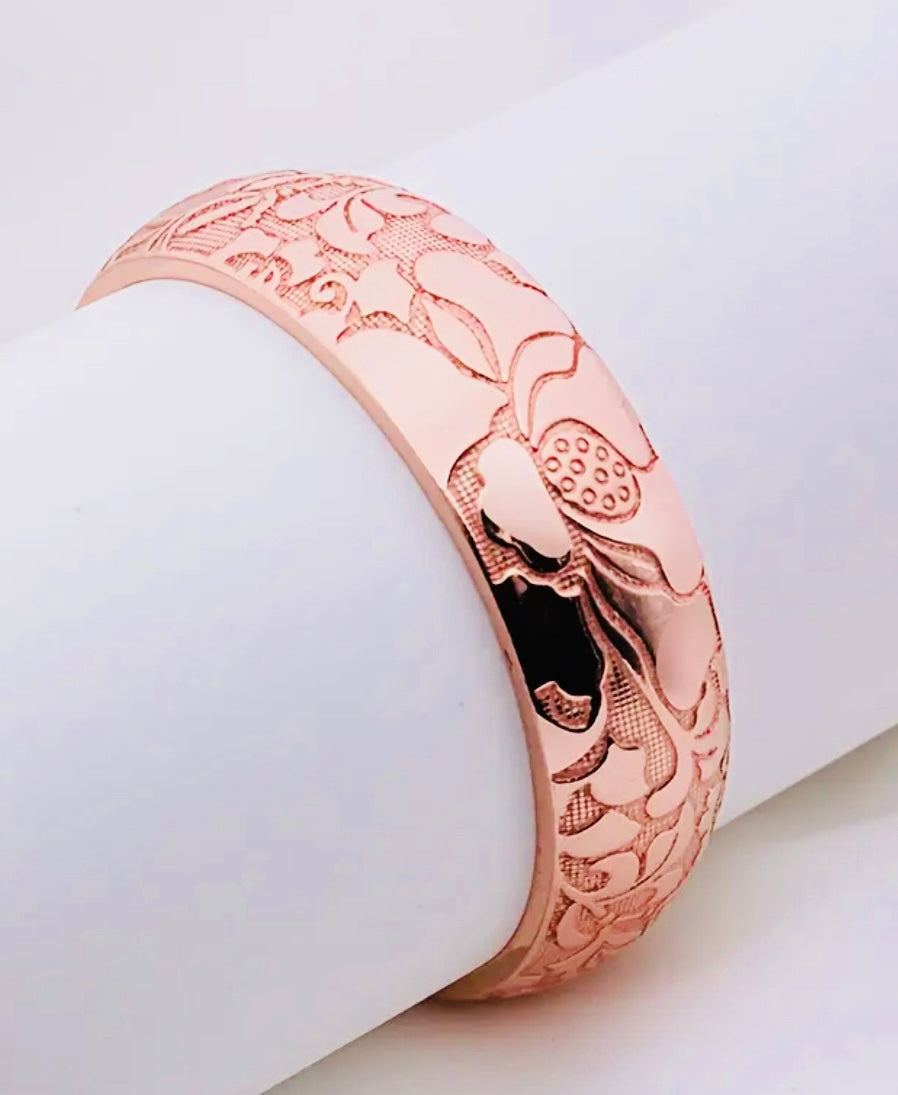 Hermoso Brazalete de Cobre ROSADO Alta Calidad Unitalla- Unisex - Hipoalergenico! Ajustable Perfecto para Regalo 🎁