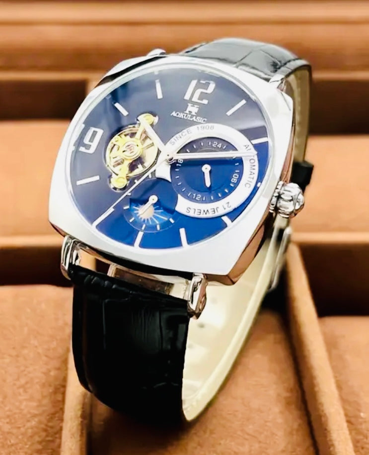 Hermoso Reloj Mecánico Automático Tourbillon! Multifuncional- 💯% Original