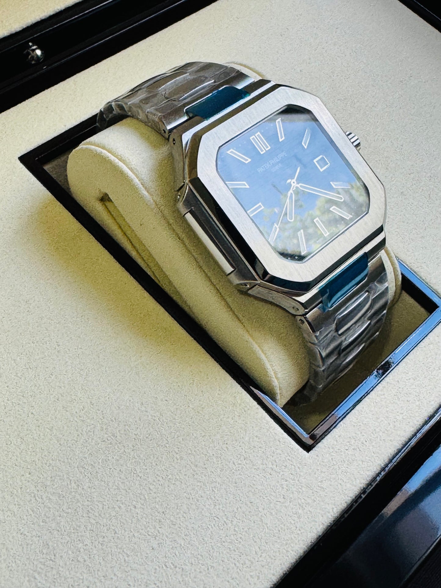 EXCLUSIVO RELOJ PATEK PHILIPPE AUTOMÁTICO- FECHADOR- JOYAS 💎- CRISTAL ZAFIRO- LUMINOSO- ÚLTIMO Y MÁS NUEVO DISEÑO!!!