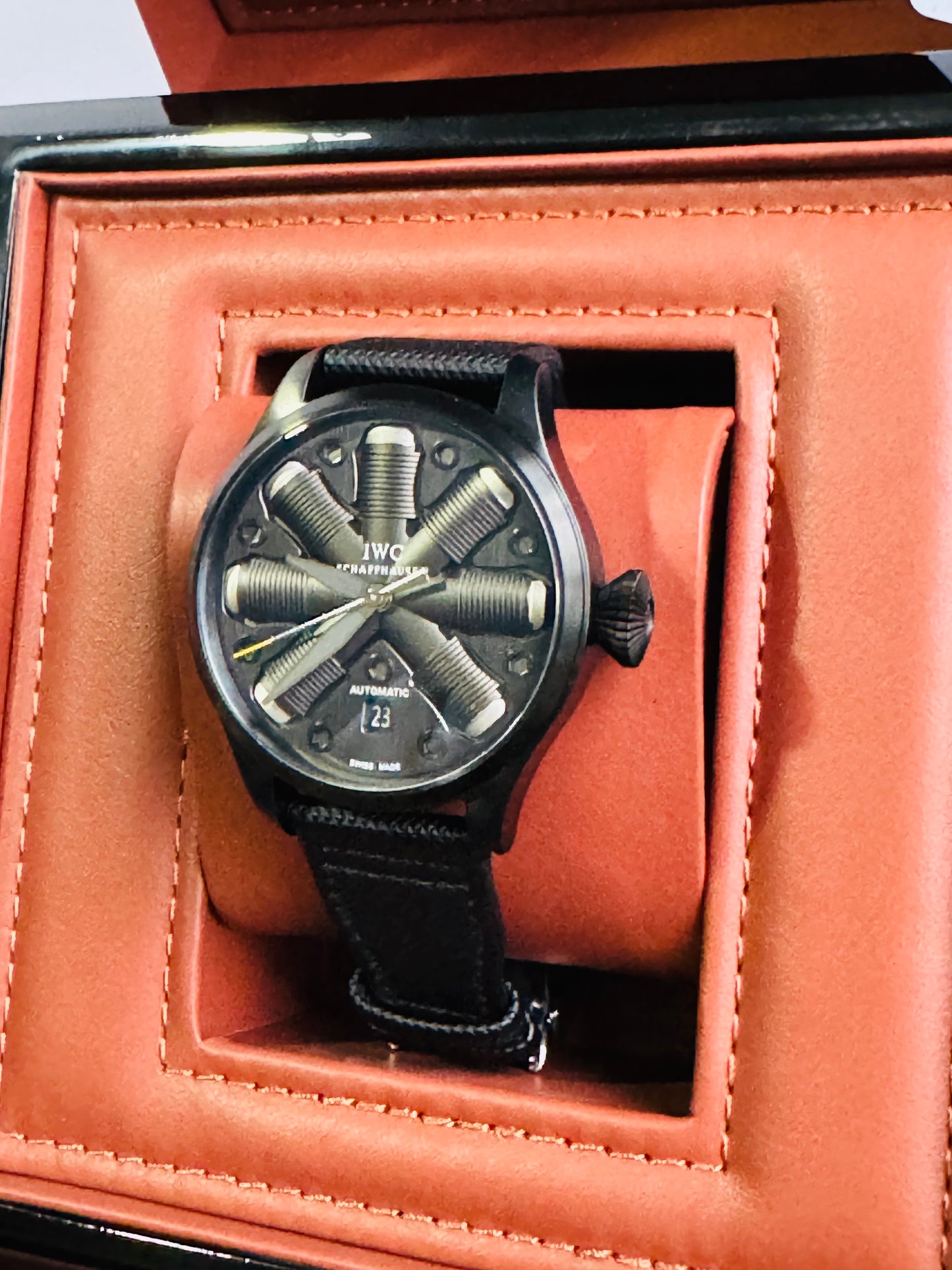 IMPRESIONANTE RELOJ MECÁNICO AUTOMÁTICO TOP GUN IWC UNITED STATE NAVY- FIGTHER SCHOOL!!! GRAN CALIDAD