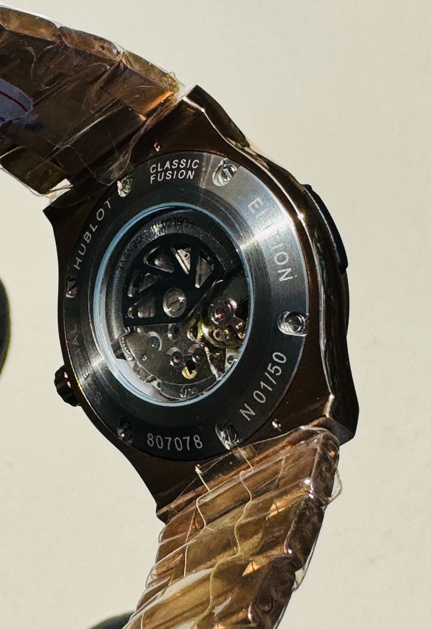 MÁXIMO LUJO! EXCLUSIVO HUBLOT AUTOMÁTICO CARATULA TIPO DIAMANTE 💎 Y LIJA! ELEGANCIA TOTAL!