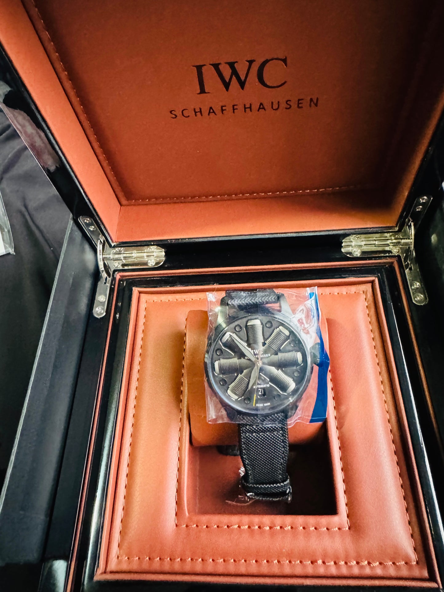 IMPRESIONANTE RELOJ MECÁNICO AUTOMÁTICO TOP GUN IWC UNITED STATE NAVY- FIGTHER SCHOOL!!! GRAN CALIDAD