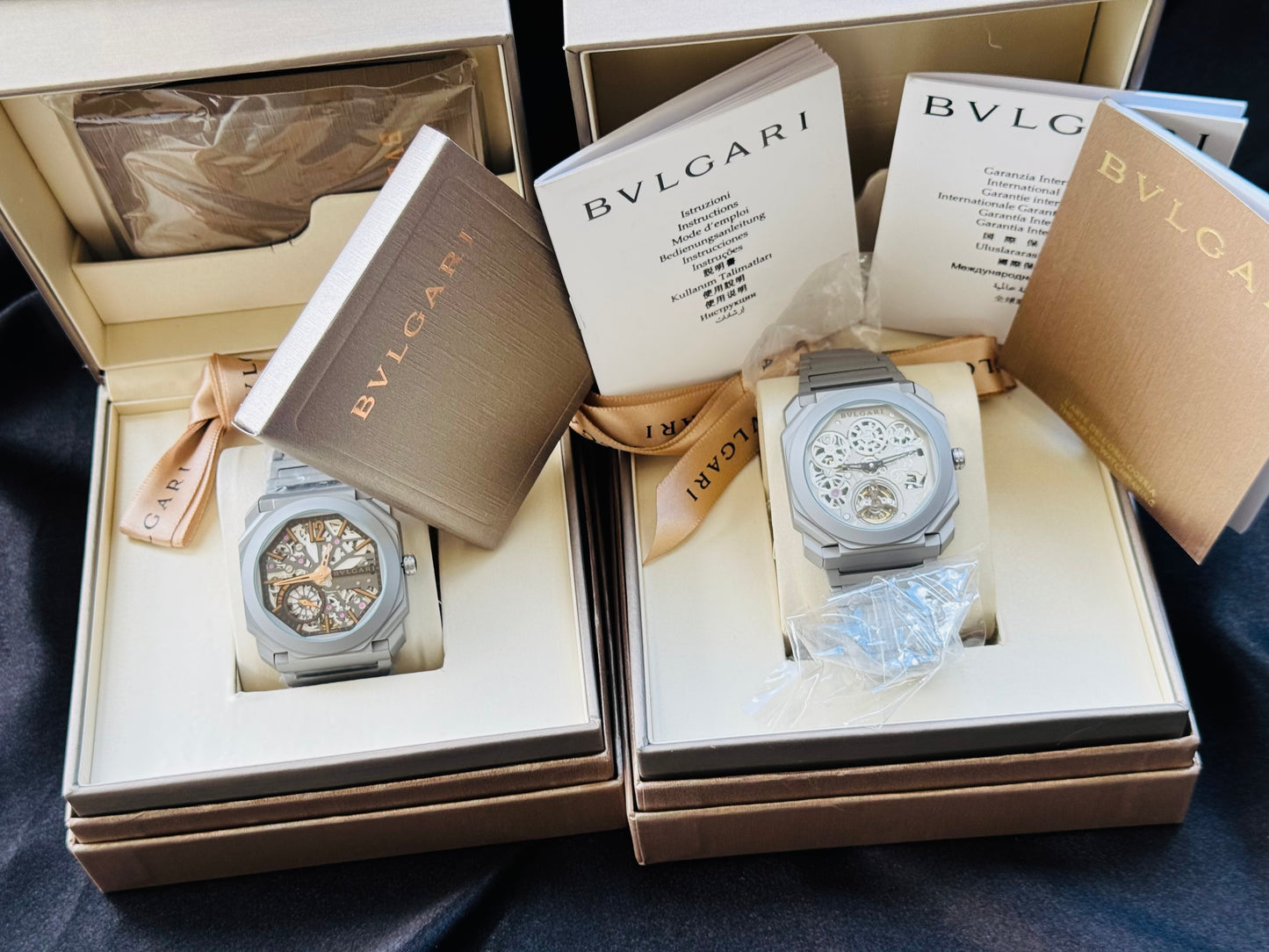LUJOSO DISEÑO RELOJ AUTOMÁTICO MECÁNICO BVLGARI OCTO ELEGANCIA Y DISTINCIÓN