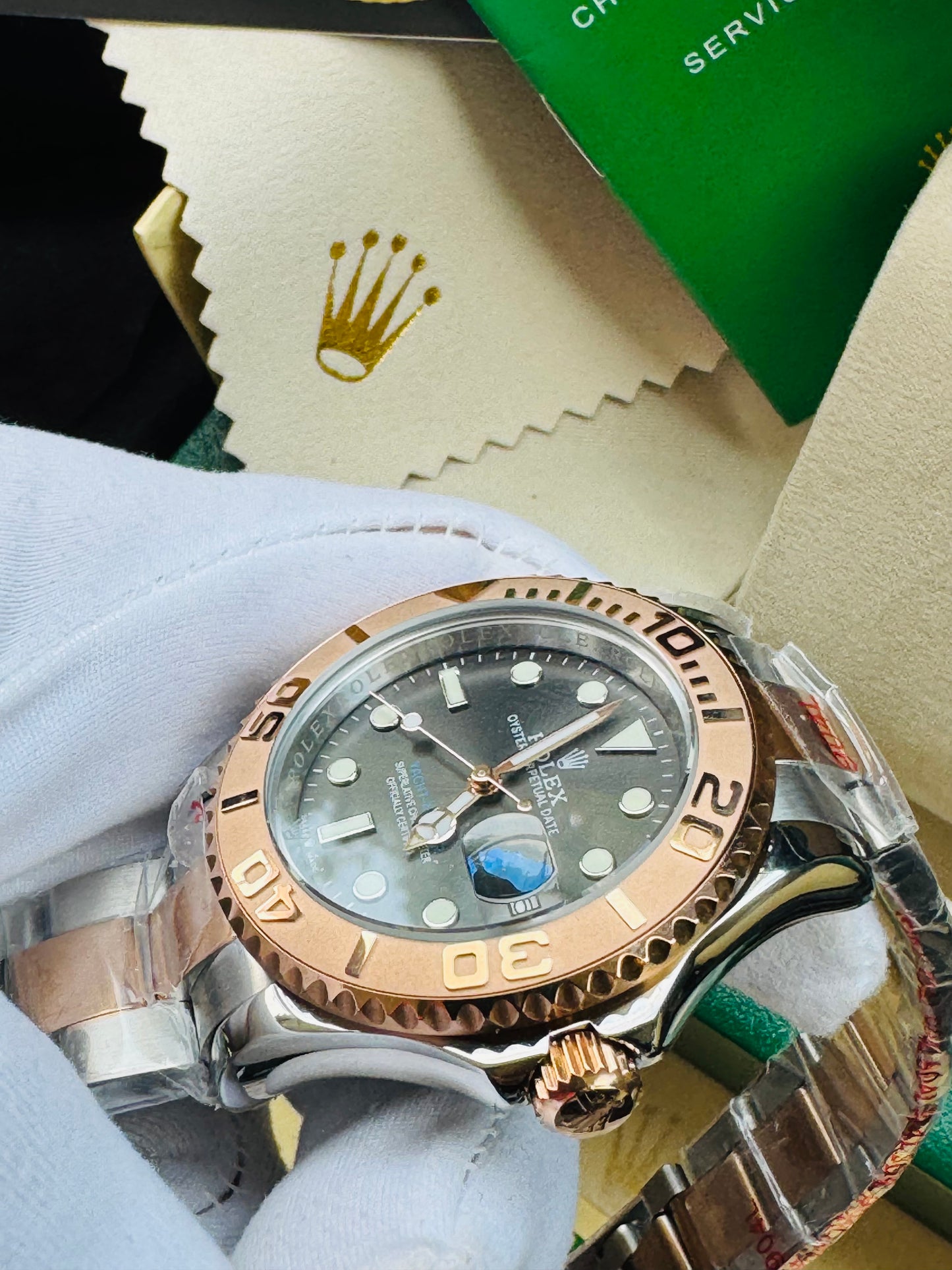 HERMOSO RELOJ AUTOMÁTICO YACHT MASTER -MÁXIMA CALIDAD!