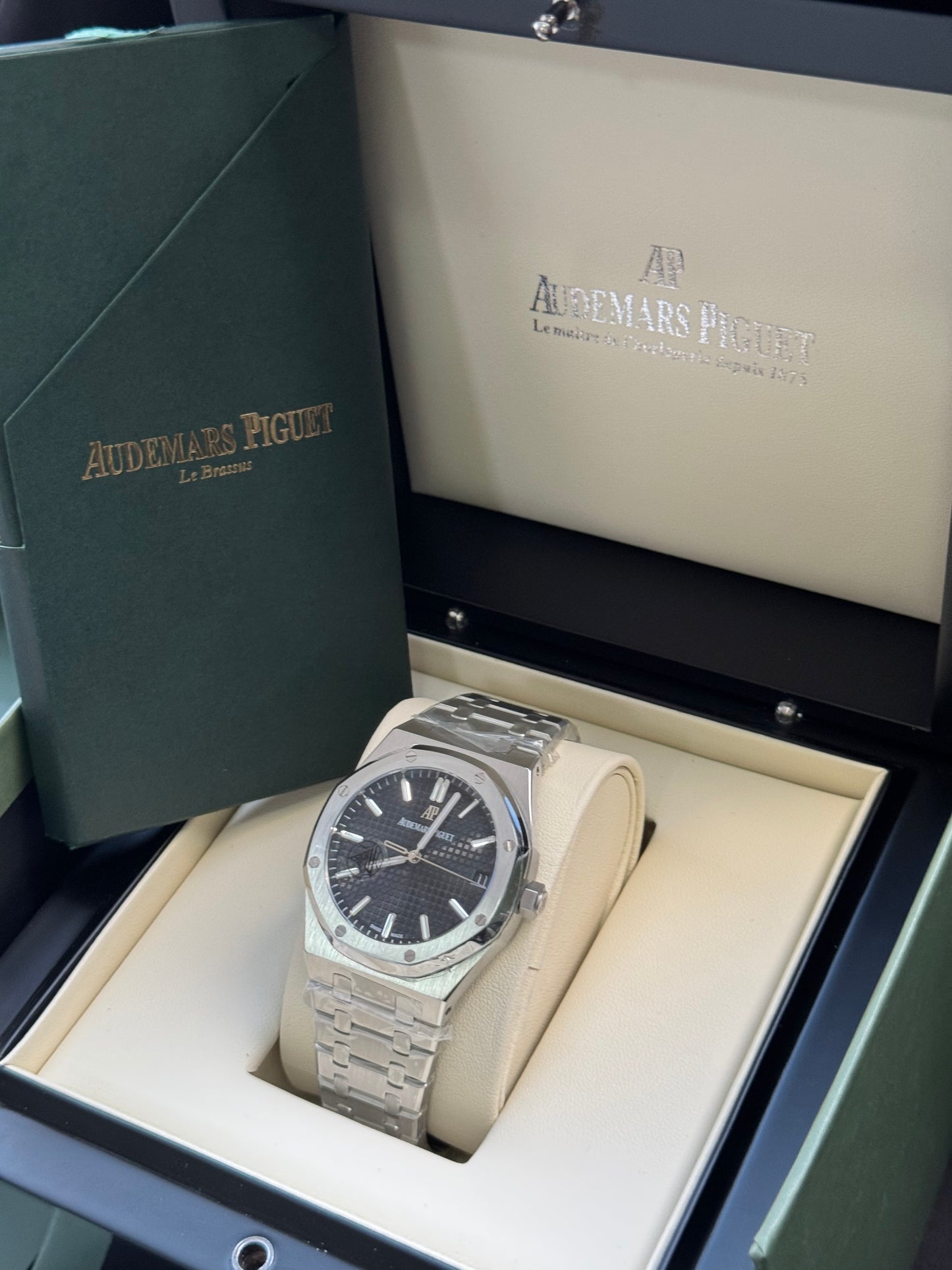 MÁXIMO LUJO IMPONENTE RELOJ AUTOMÁTICO AUDEMARS PIGUET ROYAL OAK SPECIAL EDITION!
