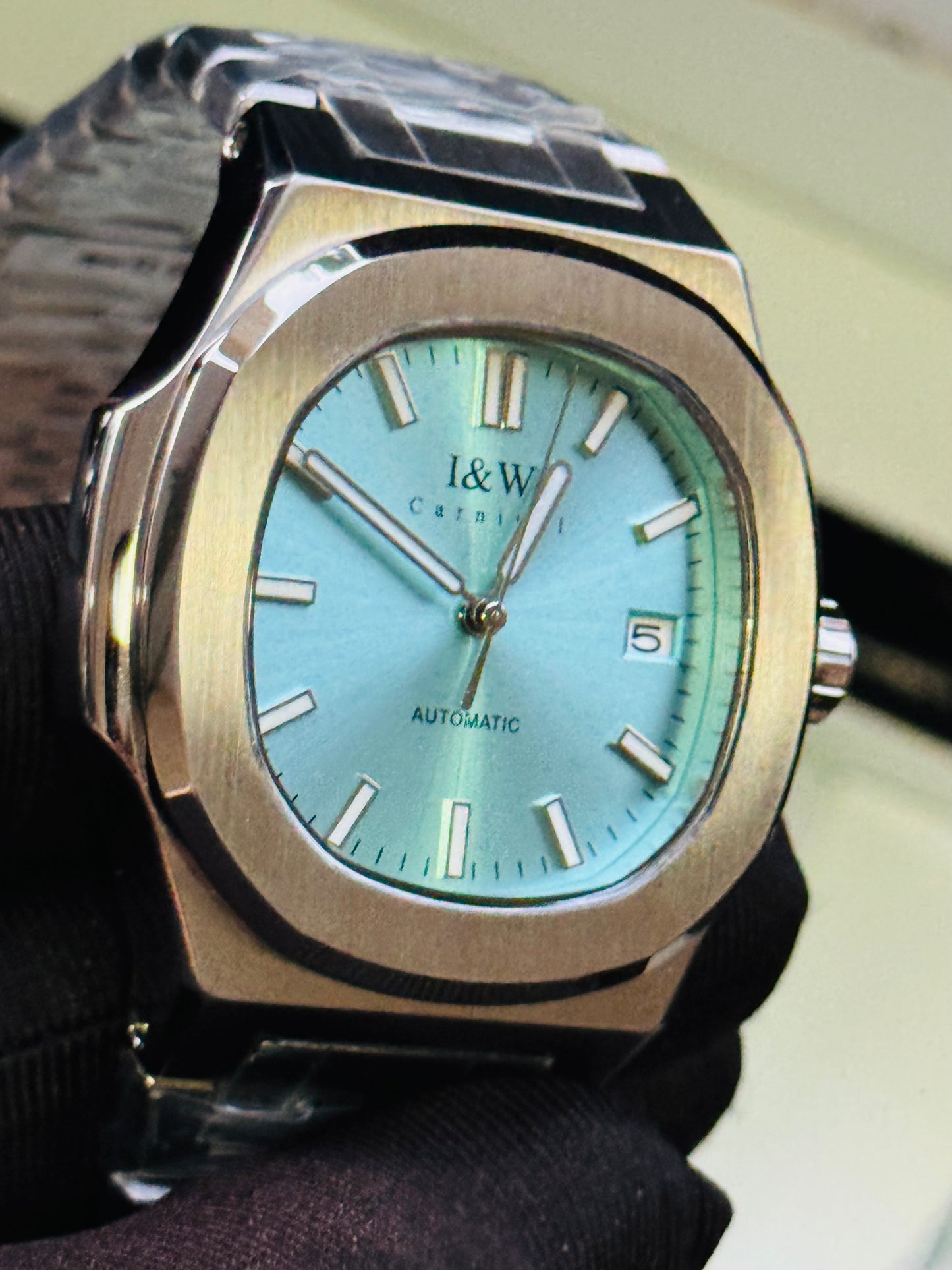 ELEGANTE RELOJ MECÁNICO AUTOMÁTICO DE GRAN CALIDAD I & W CARNIVAL 💯% ORIGINAL