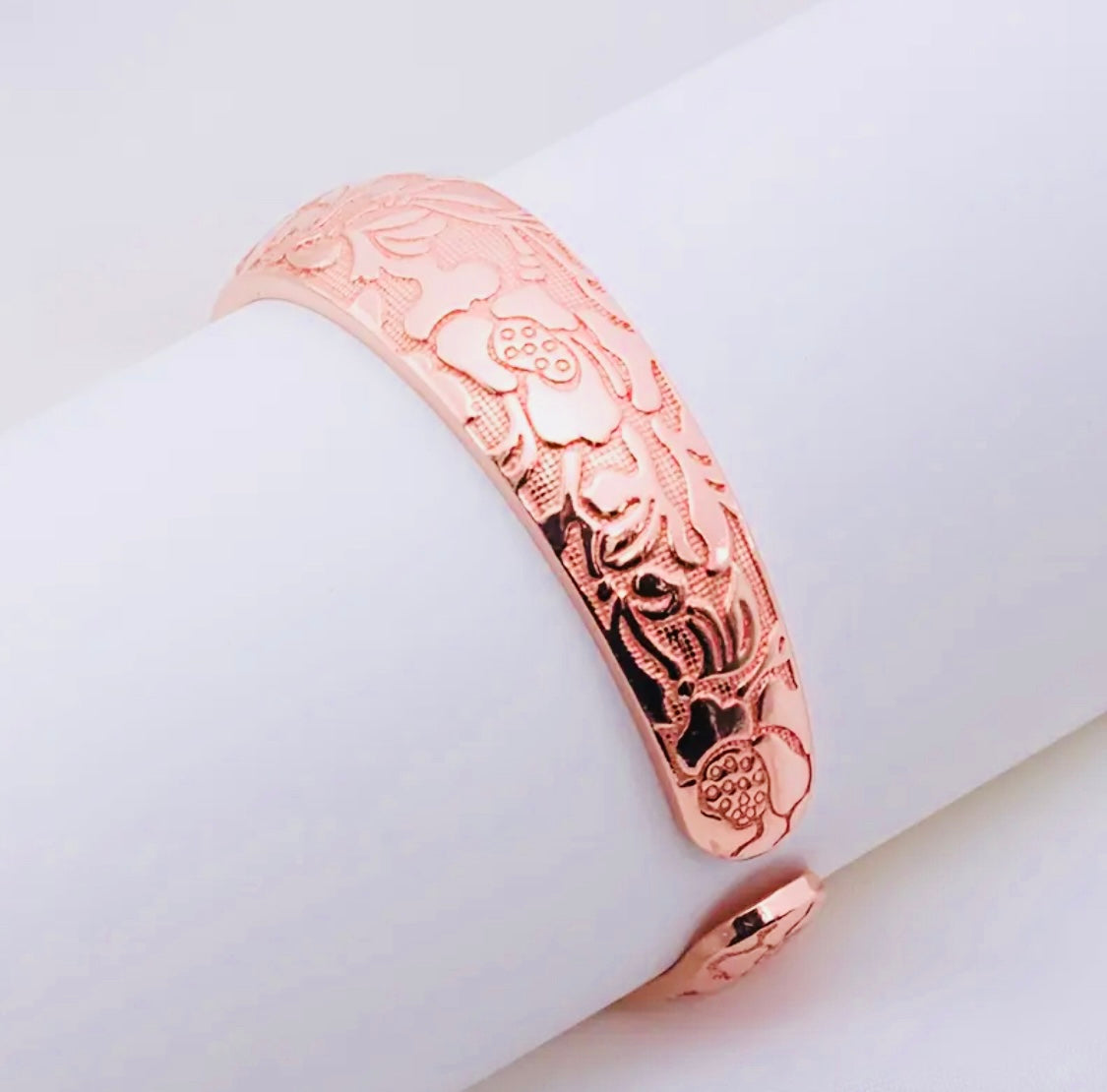 Hermoso Brazalete de Cobre ROSADO Alta Calidad Unitalla- Unisex - Hipoalergenico! Ajustable Perfecto para Regalo 🎁