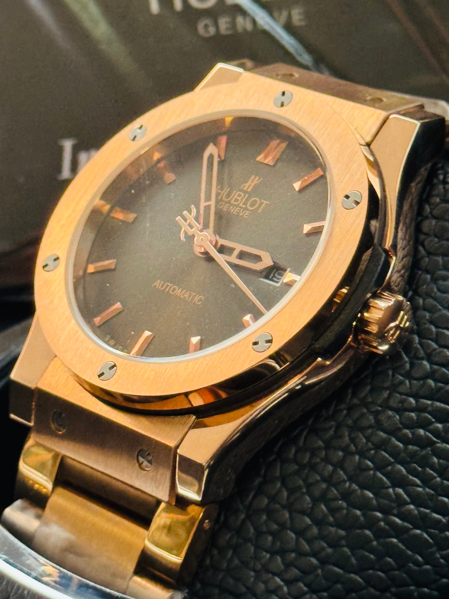 HERMOSO RELOJ HUBLOT AUTOMÁTICO MECÁNICO GRAN PRESENCIA