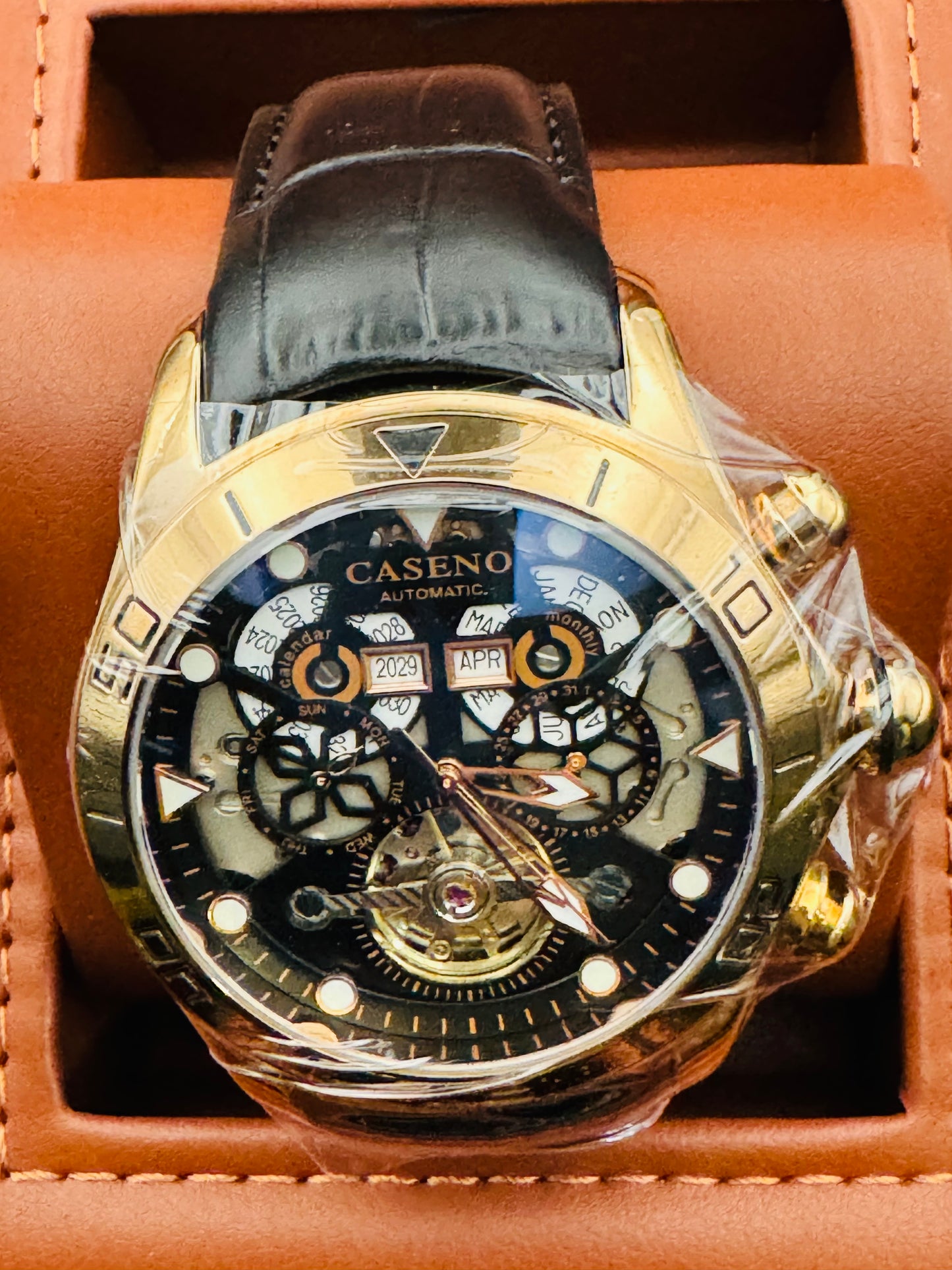 IMPRESIONANTE GRANDE Y PESADO RELOJ AUTOMÁTICO MECÁNICO SKELETON TOURBILLON 💯% ORIGINAL MÚLTIPLES COMPLICACIONES FUNCIONALES! GRAN CALIDAD A UN SÚPER PRECIO!