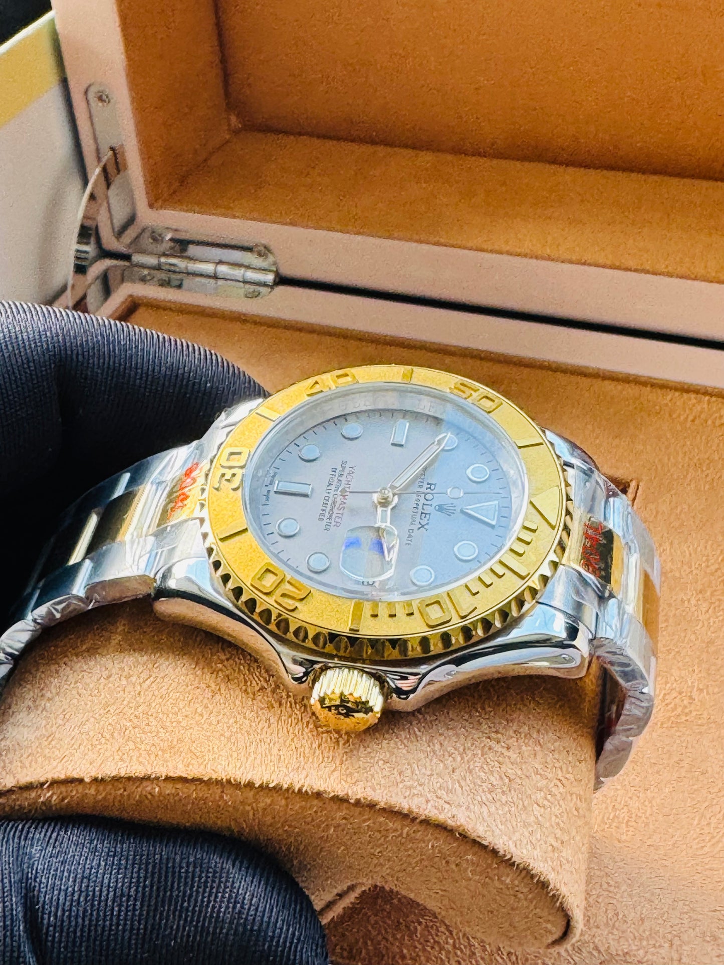 HERMOSO DISEÑO RELOJ AUTOMÁTICO MECÁNICO YACHT MASTER OYSTER PERPETUAL DATE