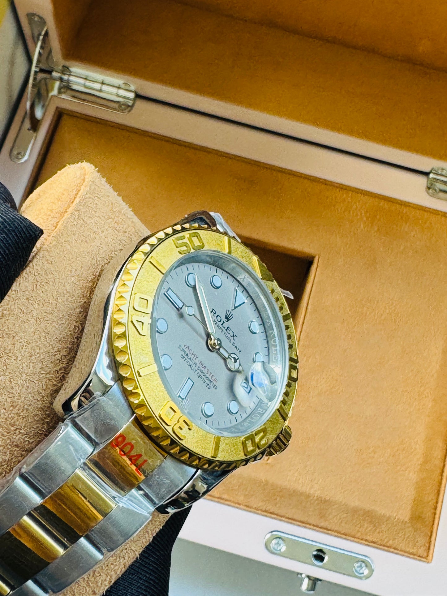 HERMOSO DISEÑO RELOJ AUTOMÁTICO MECÁNICO YACHT MASTER OYSTER PERPETUAL DATE
