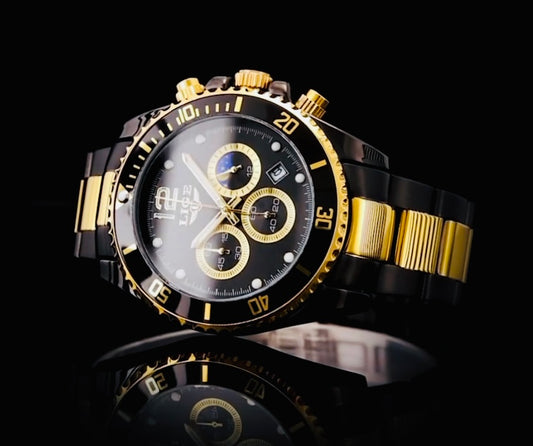 Hermoso y Elegante Reloj Multifuncional de Movimiento de Cuarzo Caja y Pulso Acero Inoxidable Alta Calidad 💯% Original Simplemente Hermoso!