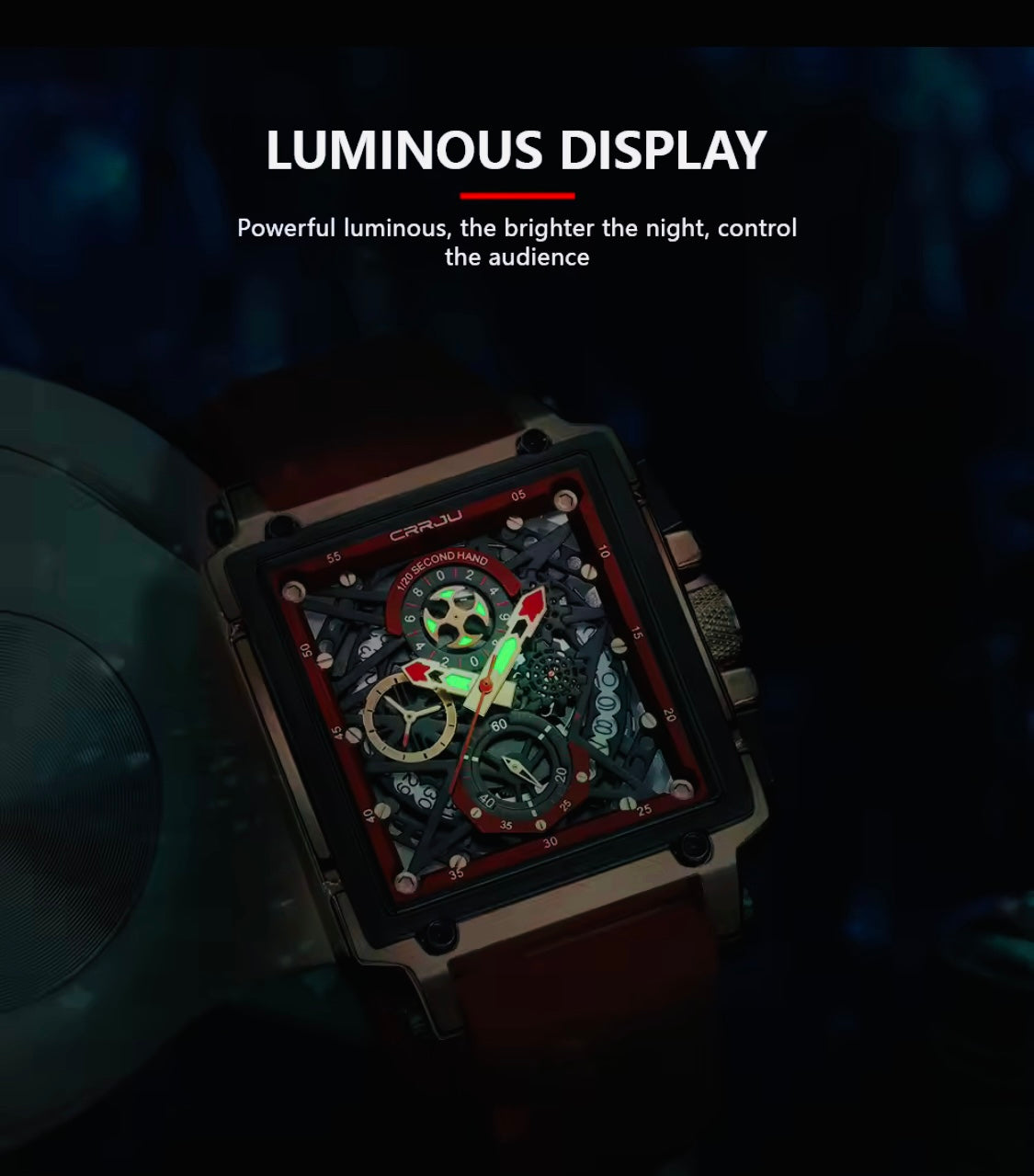 Impresionante Diseño y Acabados de Lujo Gran Reloj Multifuncional con Movimiento de Cuarzo Excelente Calidad 💯% Original