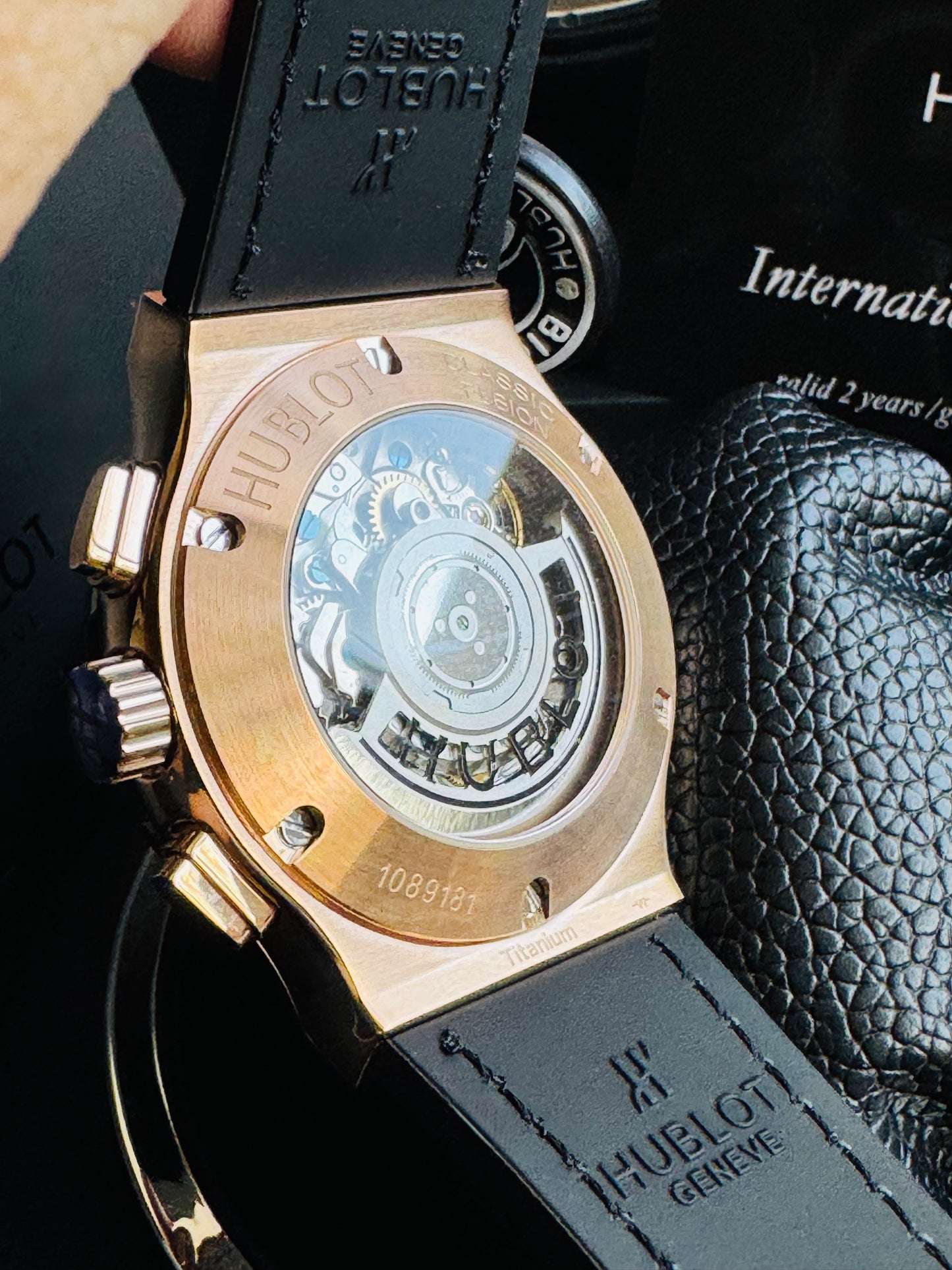 MÁXIMO LUJO RELOJ AUTOMÁTICO MECÁNICO HUBLOT - MÚLTIPLES COMPLICACIONES FUNCIONALES -CRISTAL ZAFIRO-21 JOYAS-MÁXIMA ELEGANCIA!!!