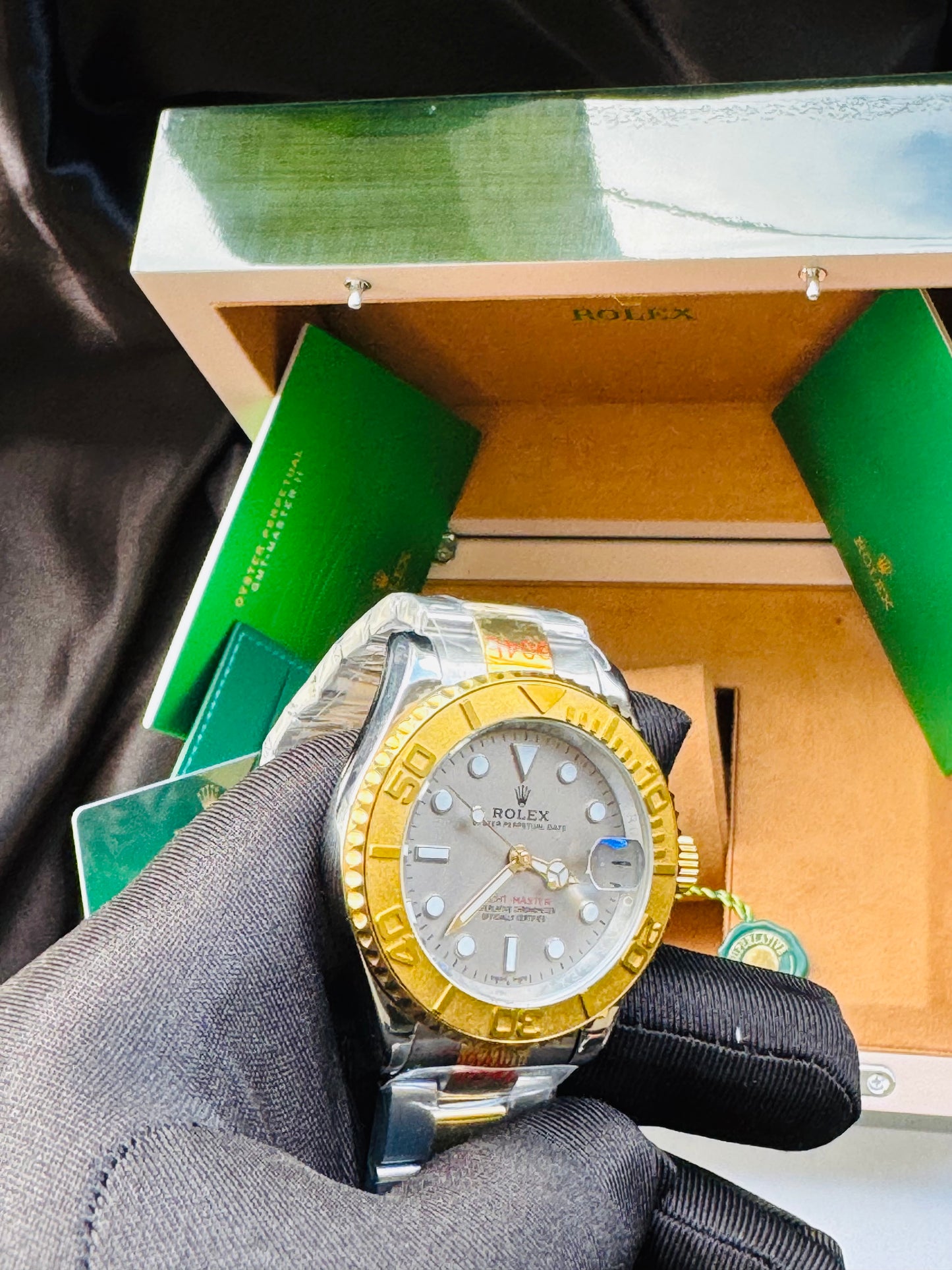HERMOSO DISEÑO RELOJ AUTOMÁTICO MECÁNICO YACHT MASTER OYSTER PERPETUAL DATE
