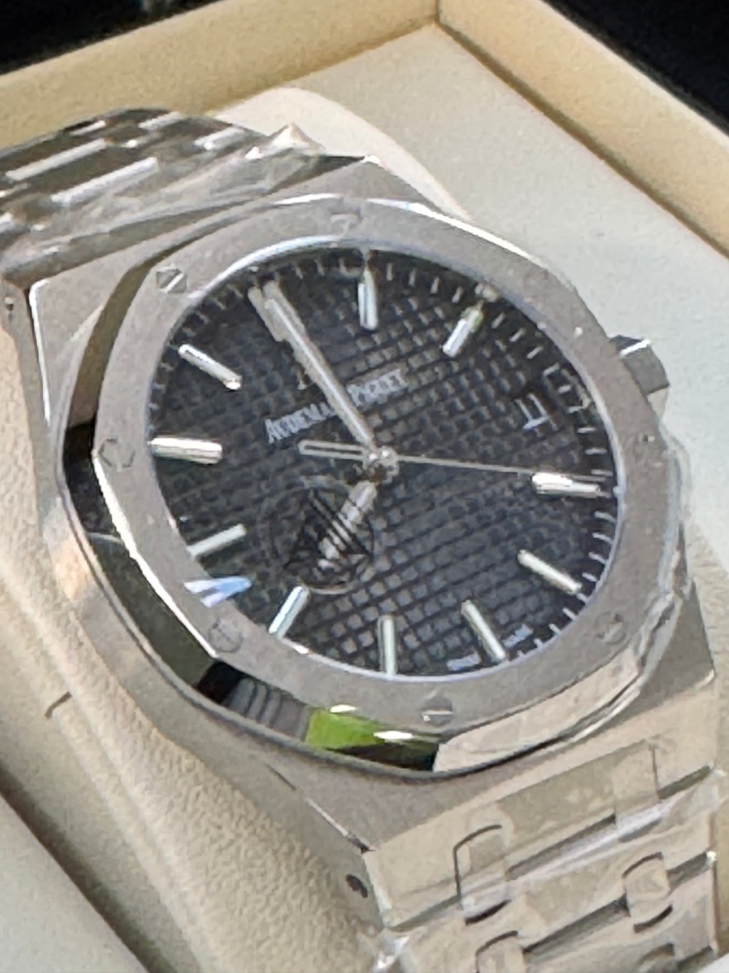 MÁXIMO LUJO IMPONENTE RELOJ AUTOMÁTICO AUDEMARS PIGUET ROYAL OAK SPECIAL EDITION!