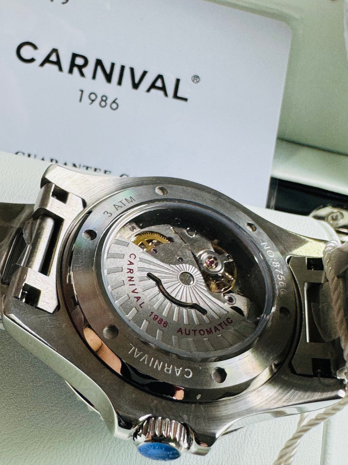 HERMOSO RELOJ AUTOMÁTICO MECÁNICO-CRONÓGRAFO-FECHADOR-DÍA SEMANA-CRISTAL ZAFIRO-34 JOYAS 💎-3 ATM -💯% ORIGINAL