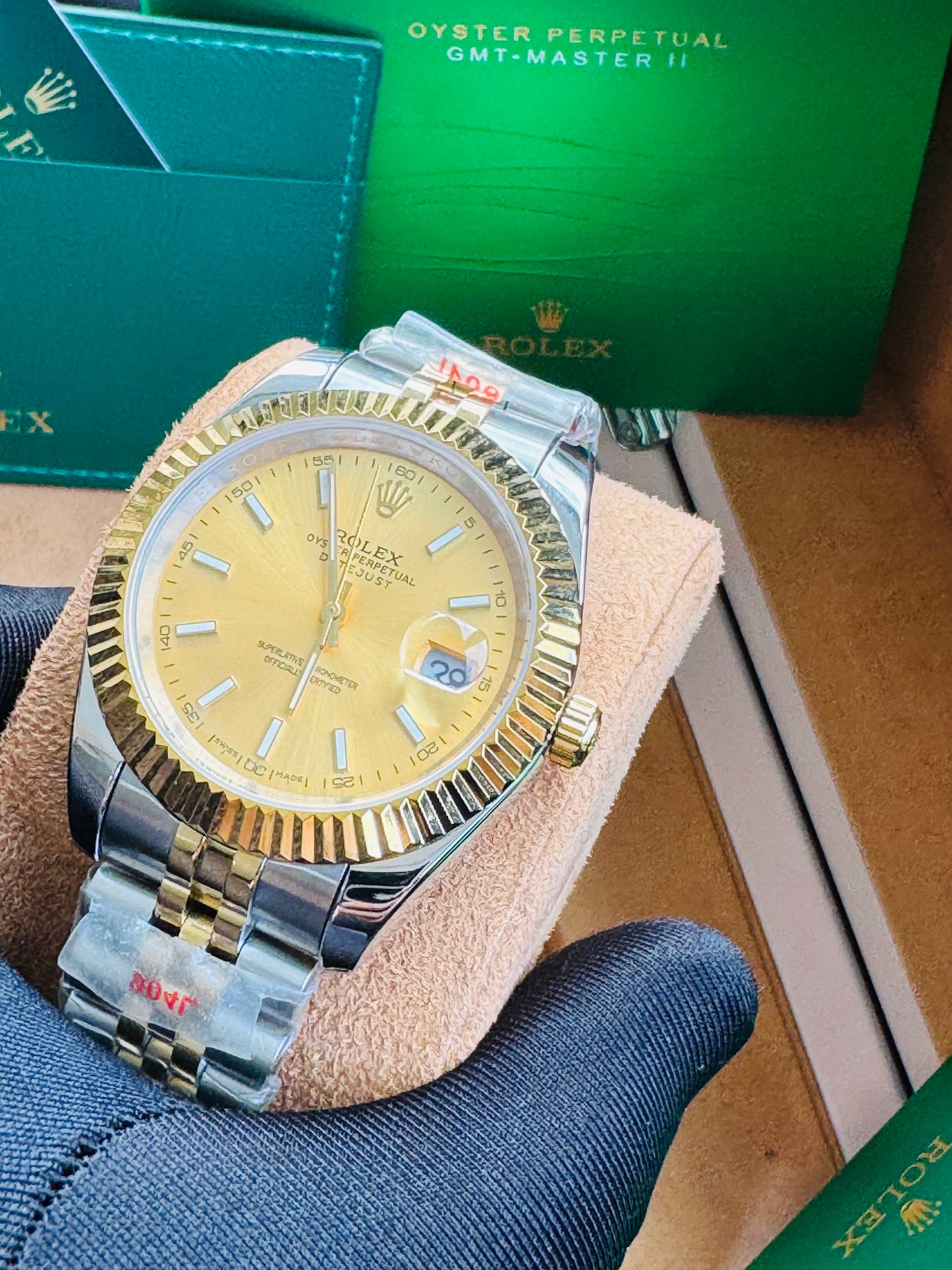 ELEGANTE RELOJ AUTOMÁTICO DATE JUST-OYSTER PERPETUAL ATEMPORAL