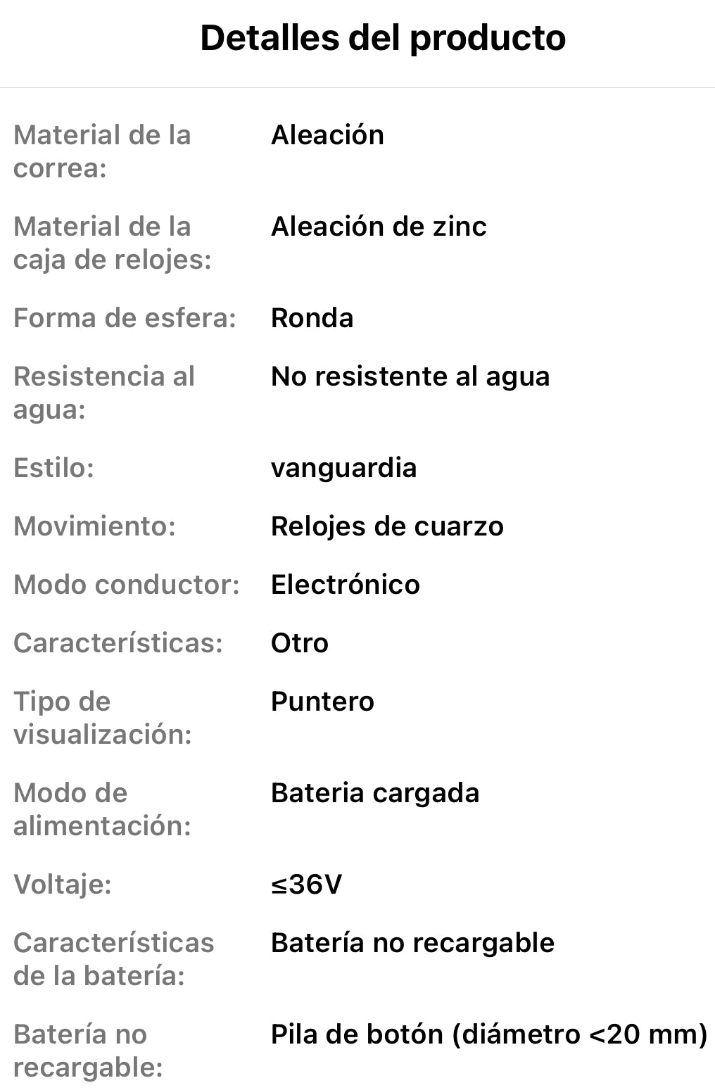 Reloj de Acero Inoxidable de Alta Calidad -estilo casual de negocios- no resistente al agua, pantalla analógica, caja redonda de aleación de zinc, movimiento de cuarzo, accionamiento electrónico, correa de aleación - Regalo perfecto para profesionales y e