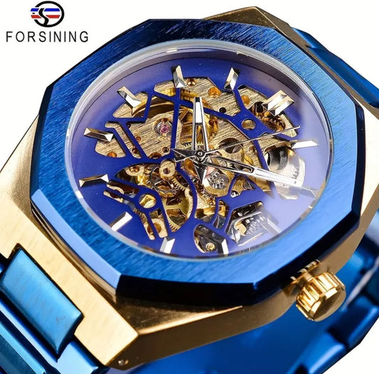 Hermoso Reloj Automático Mecanico Skeleton Fechador - Gran Calidad 💯% Original!