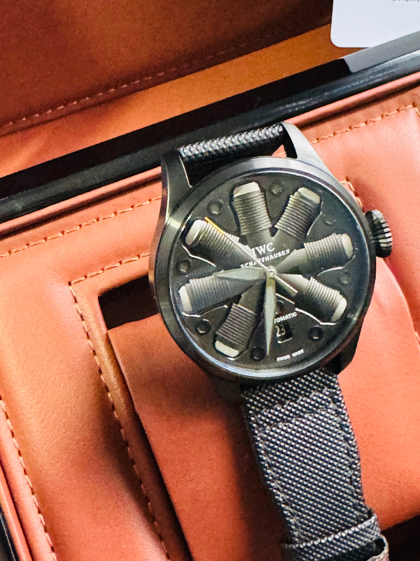 IMPRESIONANTE RELOJ MECÁNICO AUTOMÁTICO TOP GUN IWC UNITED STATE NAVY- FIGTHER SCHOOL!!! GRAN CALIDAD