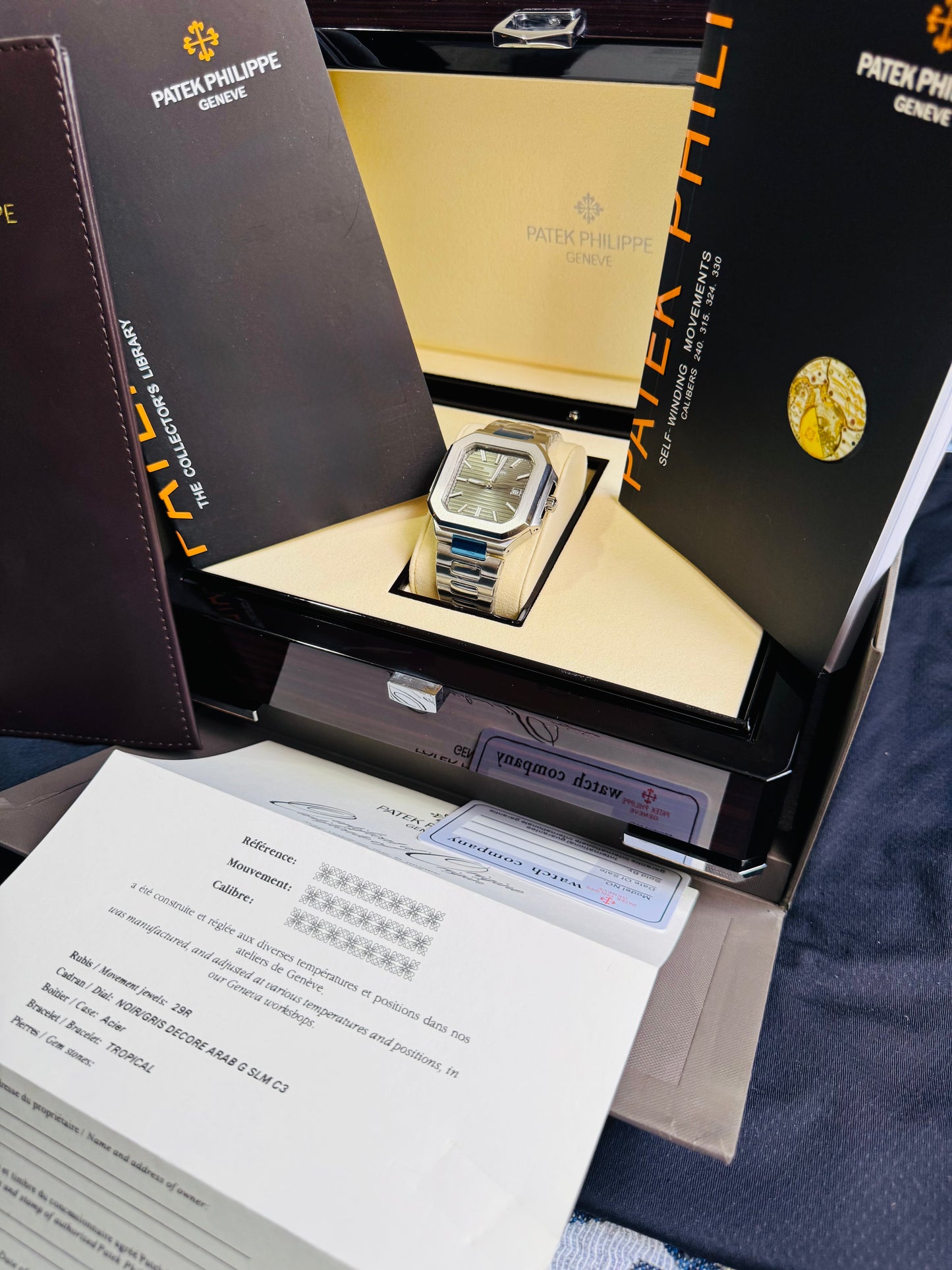 EXCLUSIVO RELOJ PATEK PHILIPPE AUTOMÁTICO- FECHADOR- JOYAS 💎- CRISTAL ZAFIRO- LUMINOSO- ÚLTIMO Y MÁS NUEVO DISEÑO!!!
PRECIO: A TRATAR 

No se hacen Envíos 🚚 

Ventas solo en Cancún 

Información por WHATSAPP 99 81 92 84  65