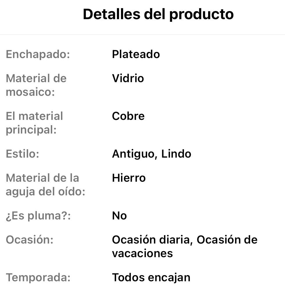 Hermosos Pendientes de Vidrio Cobre y Hierro! Motivo Luna y Ada! Perfecto para Regalo 🎁